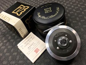 Hardy The Sunbeam 5/6 Fly Reel Palmable Spool Rim & Agate Line Guide c/w Original Box, Pouch, Paperwork & RIO Aqualux WF5 Fly Line - GOOD CONDITION! - $180