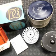 Hardy The Zenith Multiplier Fly Reel Made in England c/w Original Box ,Vinyl Zippered Case, Scientific Anglers Sharkskin WF8F Fly line & Spare Spool in Original Boxes - $EXCELLENT CONDITION! - $225