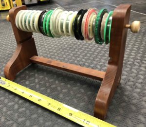 Custom Leader Tying Station c/w 22 Tippet Spools - GREAT IDEA! - $15