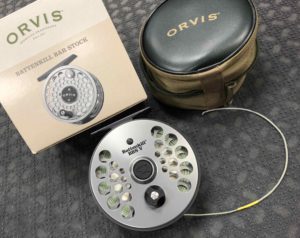 Orvis Made in England Battenkill BBS V Fly Reel - Titanium c/w WF8F & Original Box & Zippered Pouch - GREAT SHAPE! - $150