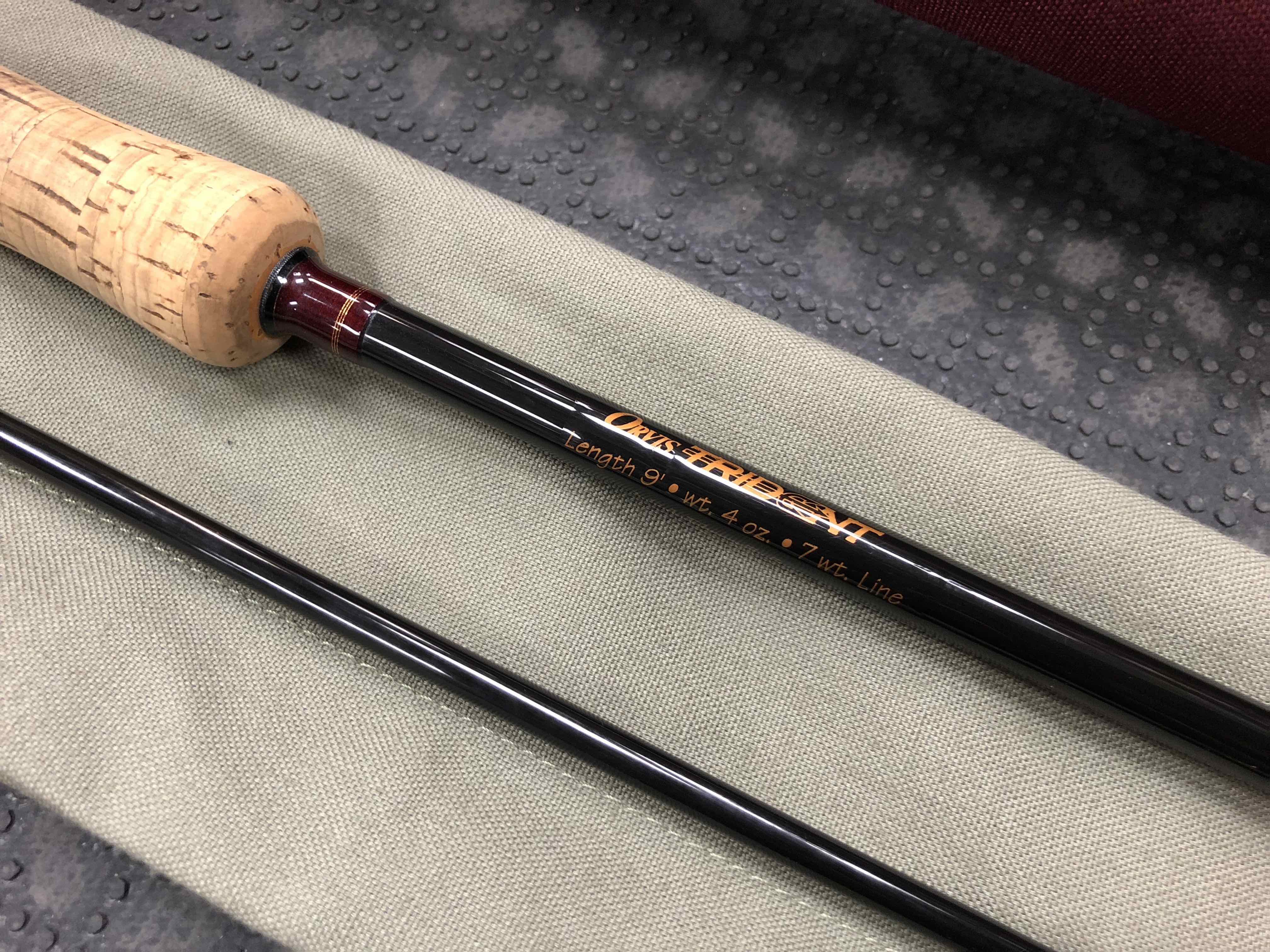 Orvis Trident 2pc Fly Rod - 9' 7wt Mid Flex 7.5 c/w Tube & Sock - EXCELLENT CONDITION! - $450