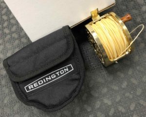 Redington Large Arbor Fly Reel - Model AL 3/4 Gold c/w WF5F Fly Line - LIKE NEW! - $165