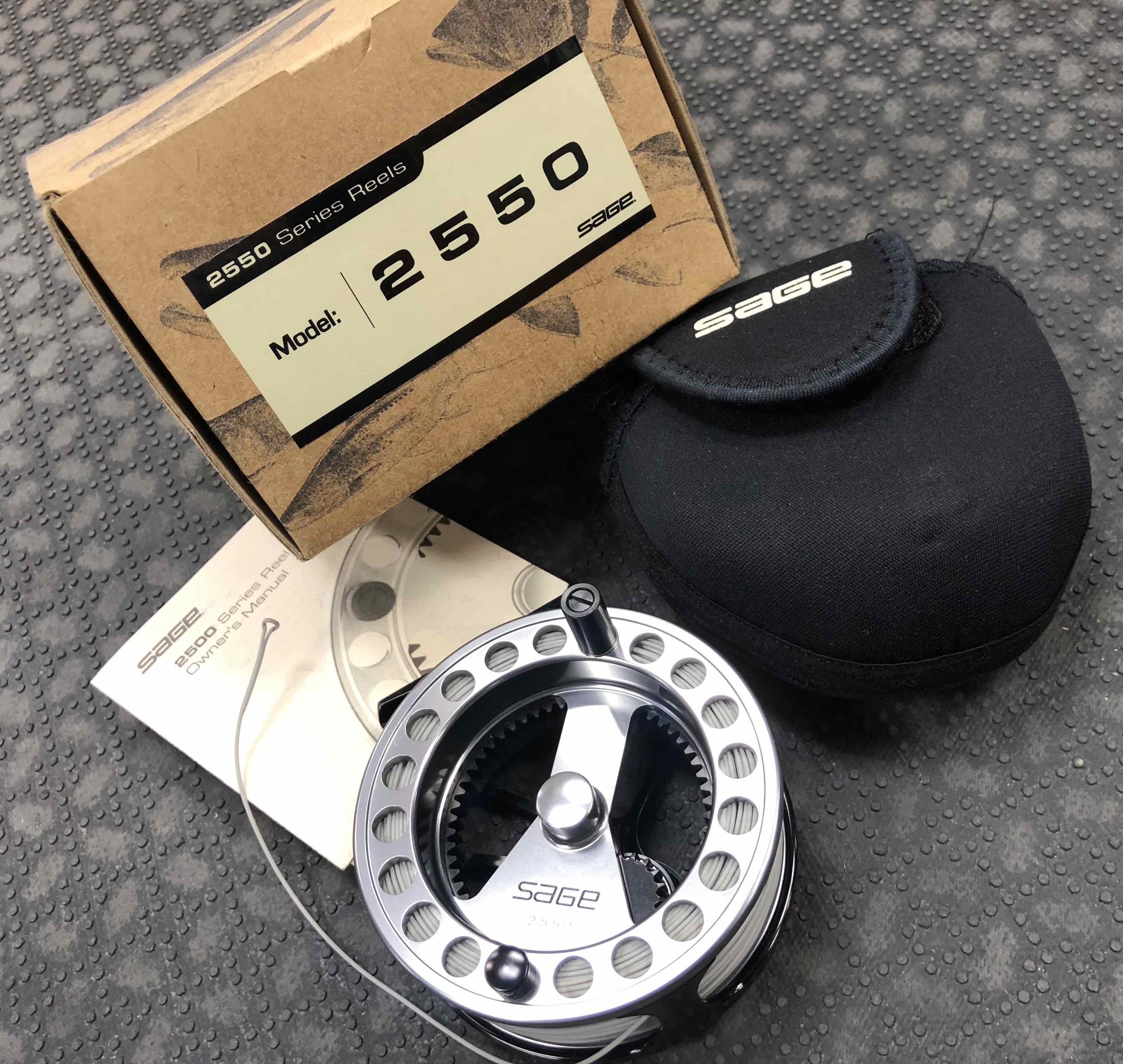SOLD! – Sage 2550 Fly Reel c/w Original Pouch , Box & Scientific Anglers  Sharkskin WF6F Fly Line – LIKE NEW! – $165 – The First Cast – Hook, Line  and Sinker's Fly Fishing Shop