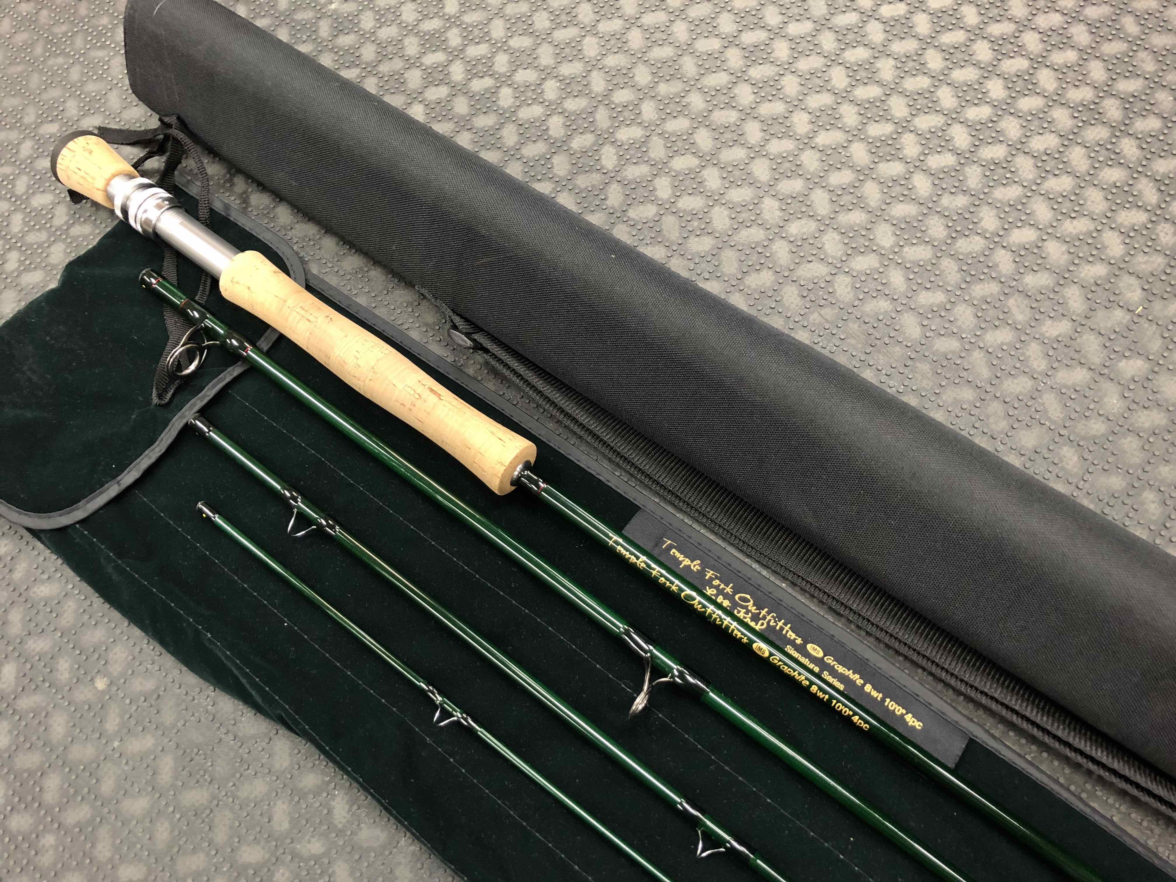 TFO Temple Fork Outfitters Fly Rod - Lefty Kreh Signature Series - 10’ 8wt 4pc c/w Rod Sock & Tube - LIKE NEW! - $150
