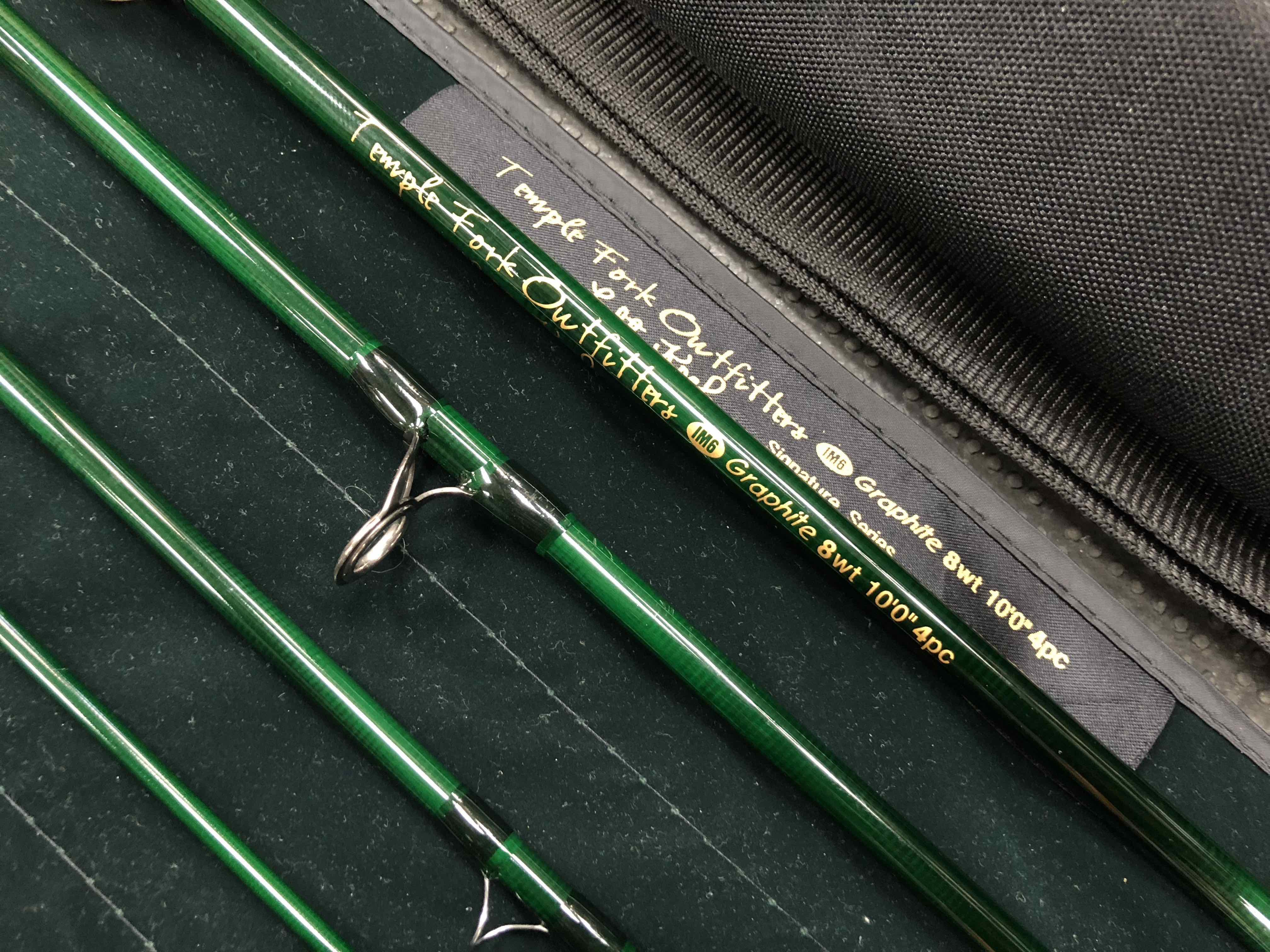 TFO Temple Fork Outfitters Fly Rod - Lefty Kreh Signature Series - 10’ 8wt 4pc c/w Rod Sock & Tube - LIKE NEW! - $150