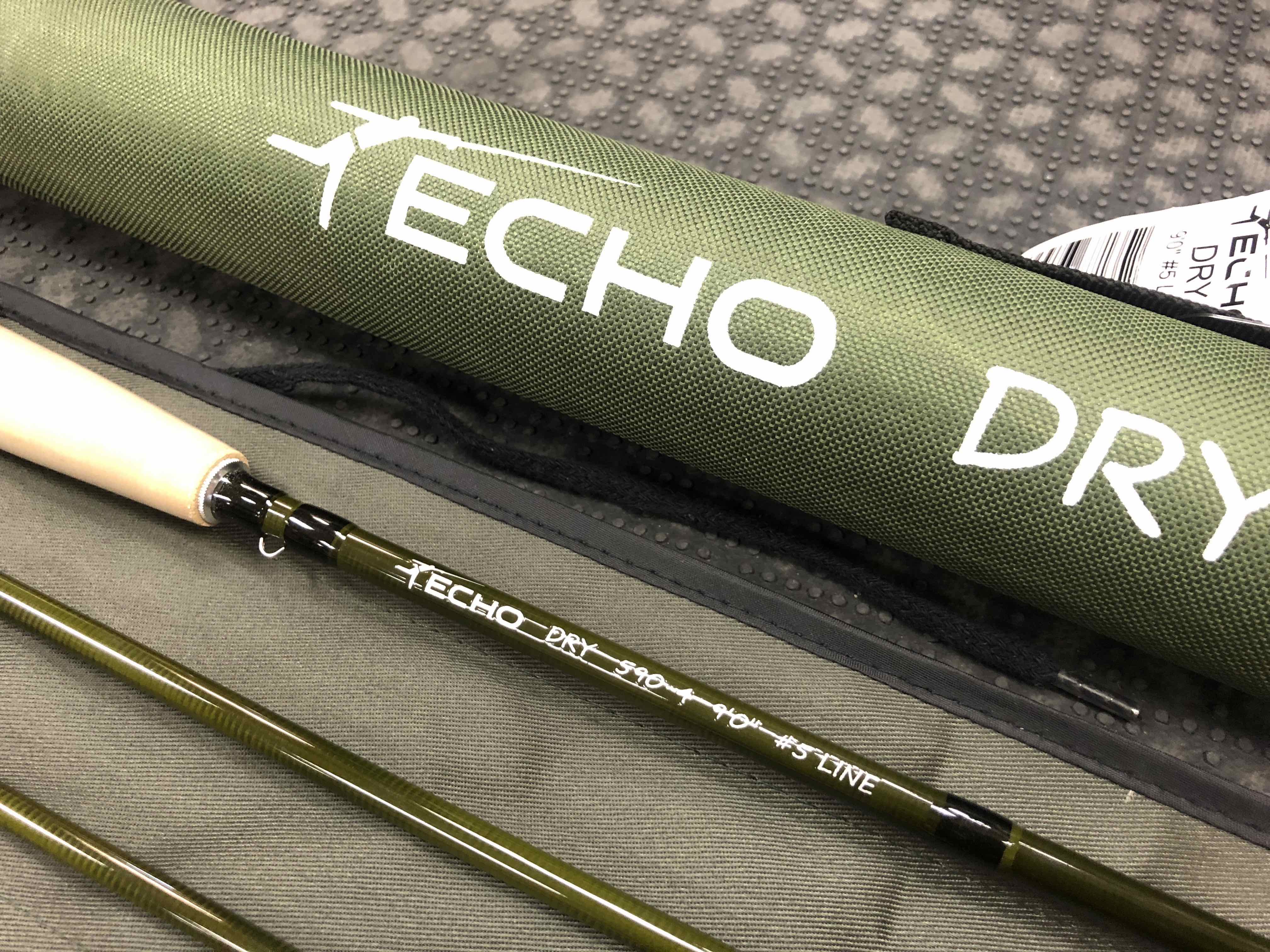 SOLD! – Echo Dry Fly Rod – 590-4 – 9′ 5wt 4pc – BRAND NEW! – $125 – The First  Cast – Hook, Line and Sinker's Fly Fishing Shop