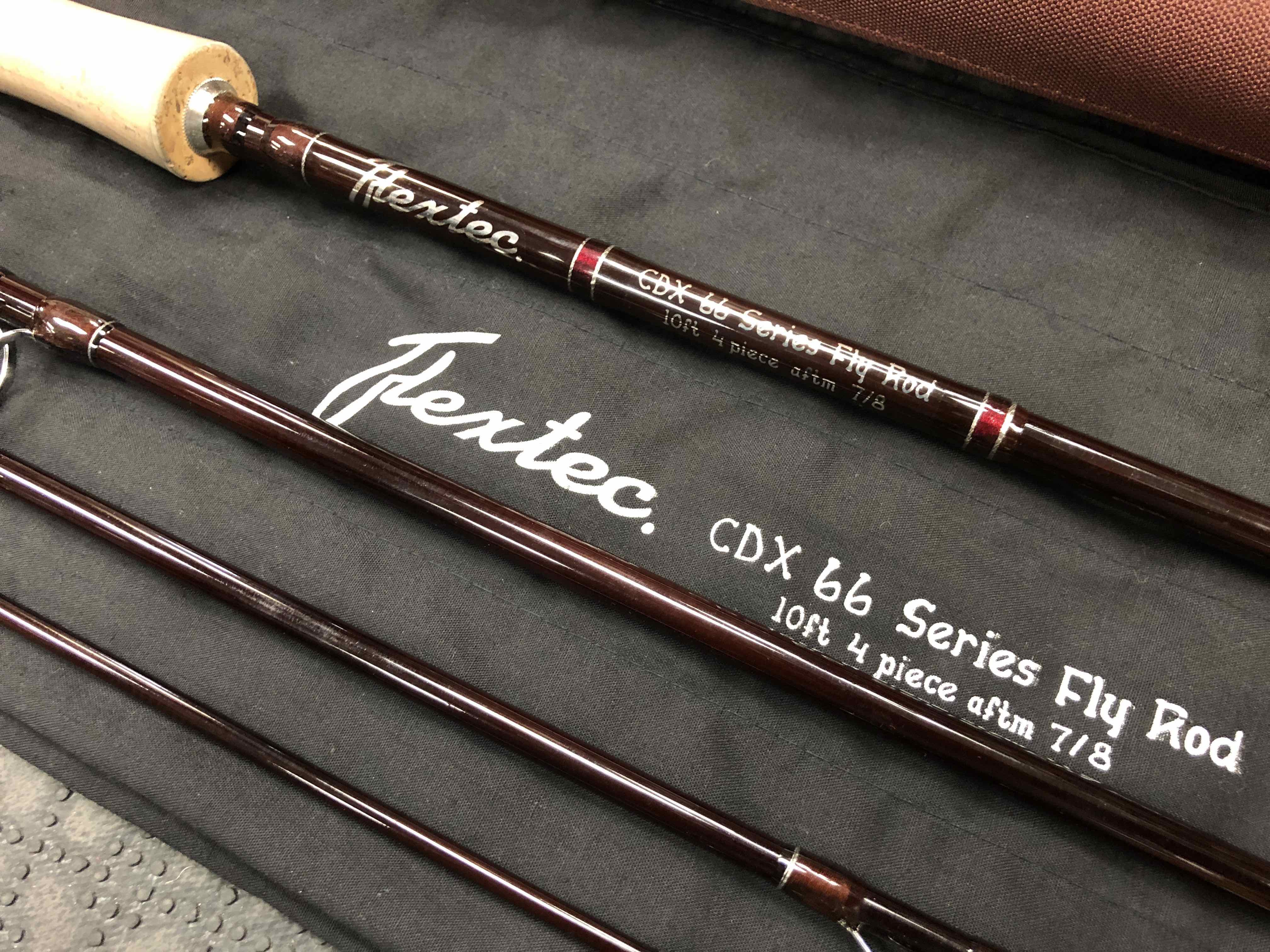 Flextec CDX 66 Series Fly Rod - 4pc 10’ 7/8Wt c/w Flextec Large Arbour Fly Reel, Spare Spool & Fly Line - LIKE NEW! - $100