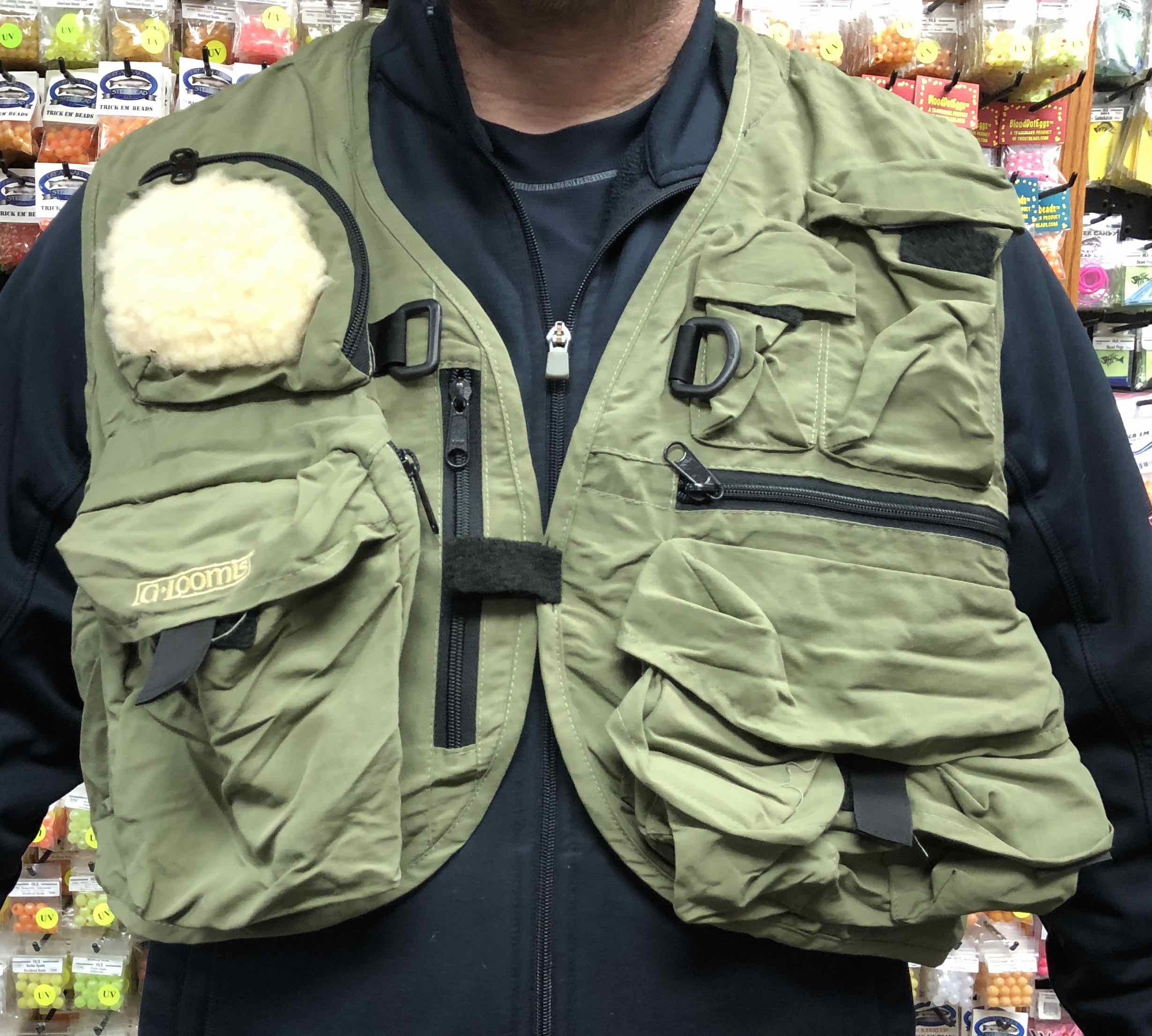 SOLD! – NEW PRICE! – G. Loomis Fishing Vest – Size XL – LIKE NEW! – $25 –  The First Cast – Hook, Line and Sinker's Fly Fishing Shop