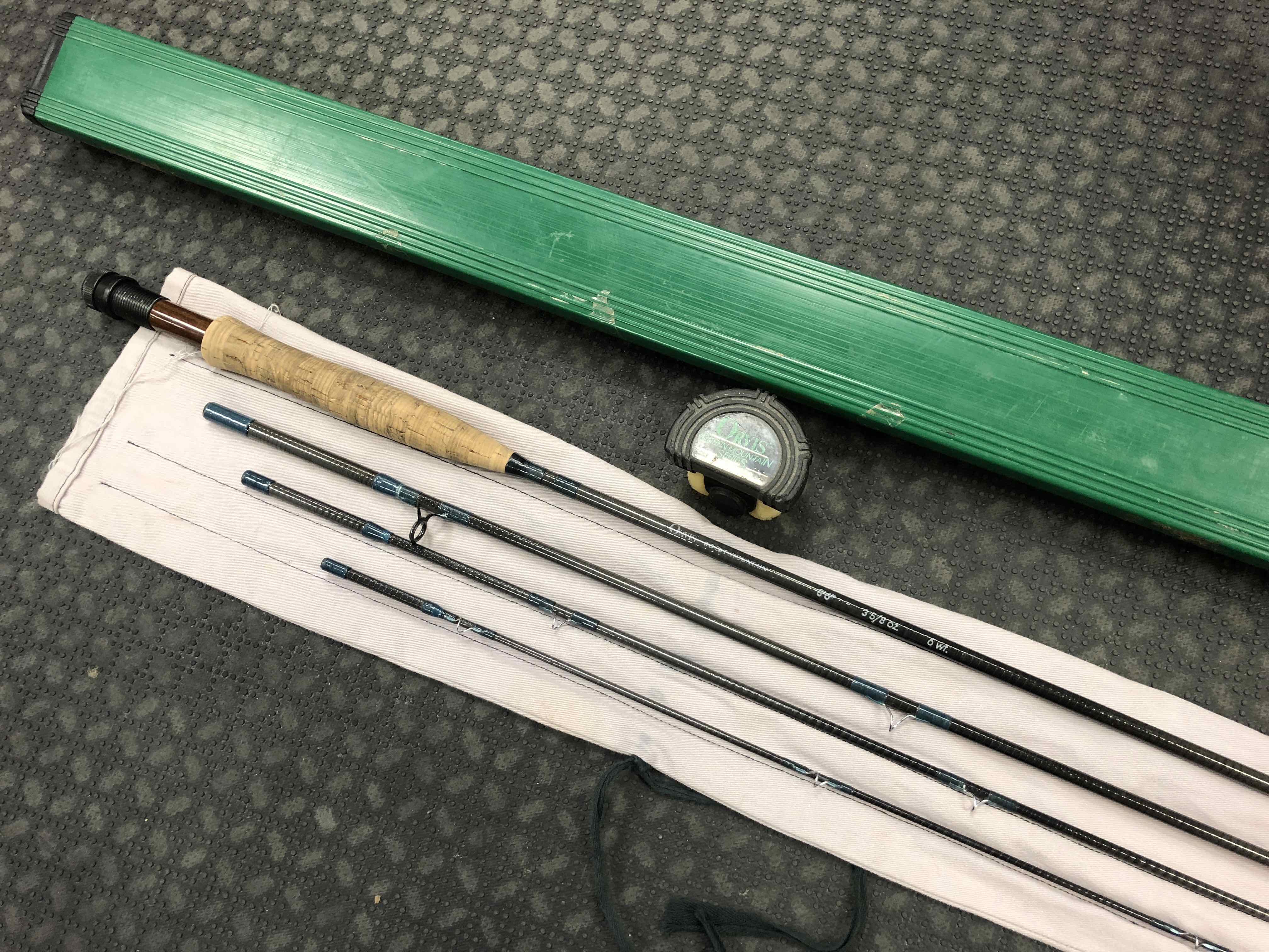 SOLD! – NEW PRICE! – Orvis Green Mountain Rocky Mountain Series Fly Rod –  6Wt 8' 6″ Pc Fly Rod c/w Tube – GOOD SHAPE! – $75 – The First Cast –