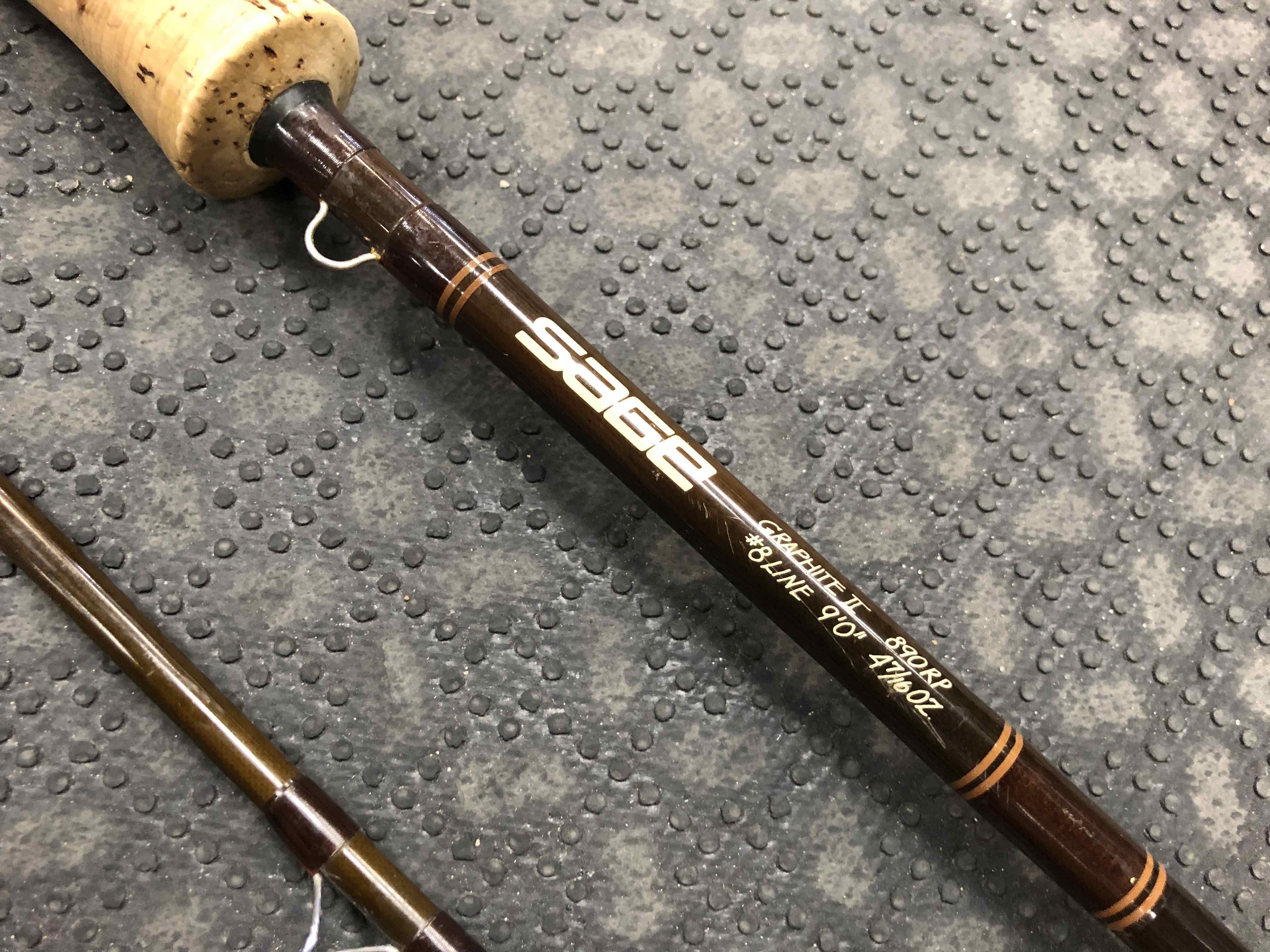 SOLD! – NEW PRICE! – Sage Graphite II 890RP 9′ 8Wt 2Pc Fly Rod – GOOD  SHAPE! – $100 – The First Cast – Hook, Line and Sinker's Fly Fishing Shop