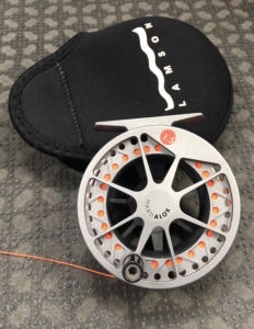 Lamson Velocity Hard Alox Fly Reel 1.5 c/w Backing - GREAT SHAPE! - $100