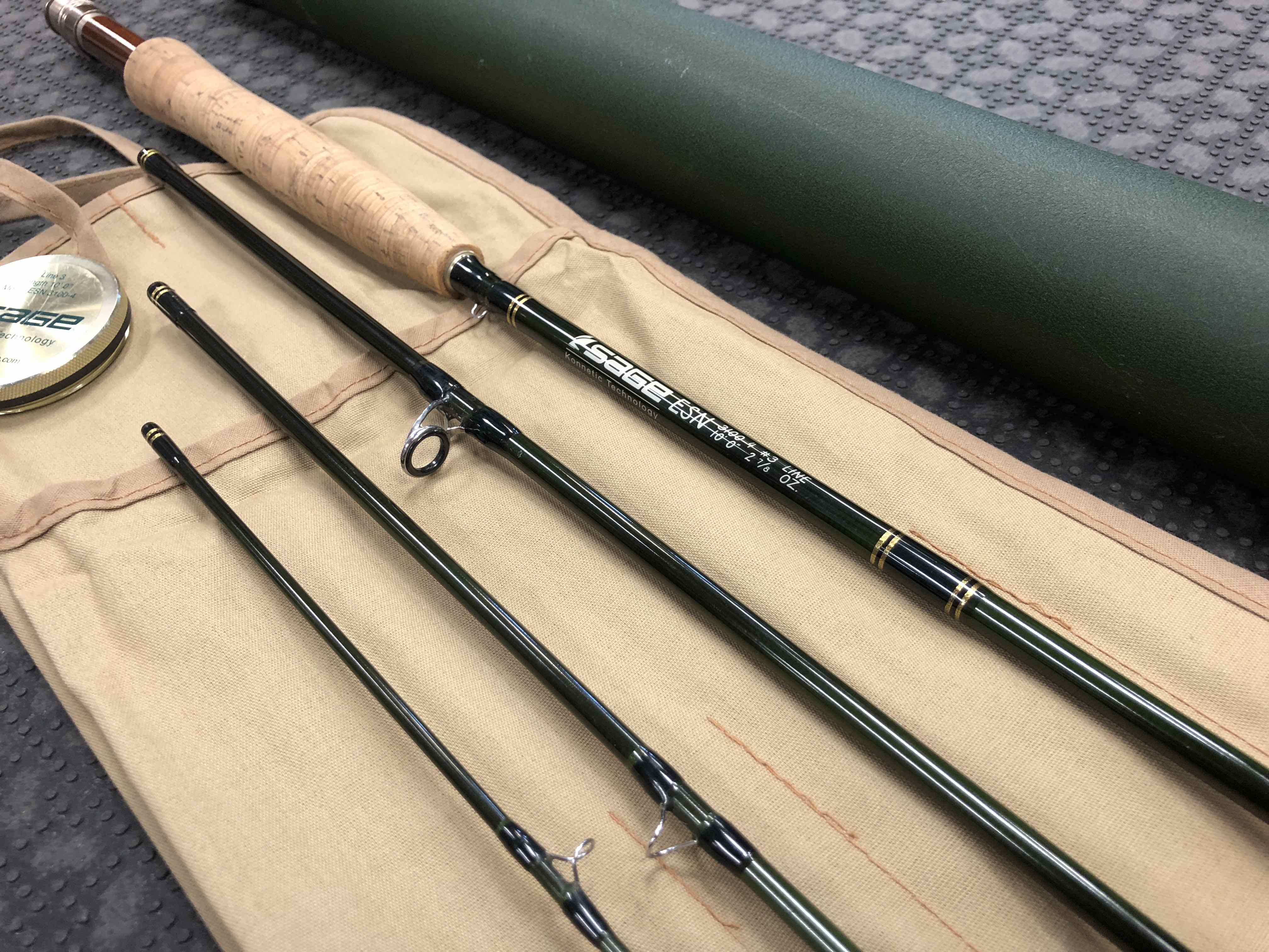 SOLD! – Sage ESN – 3100-4 – European Style Nymph Rod – 10′ 3wt 4pc – GREAT  SHAPE! – $400 – The First Cast – Hook, Line and Sinker's Fly Fishing Shop