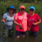 Family Upper Grand River 3 Sisiters Learn To Fly Fish Lessons AA