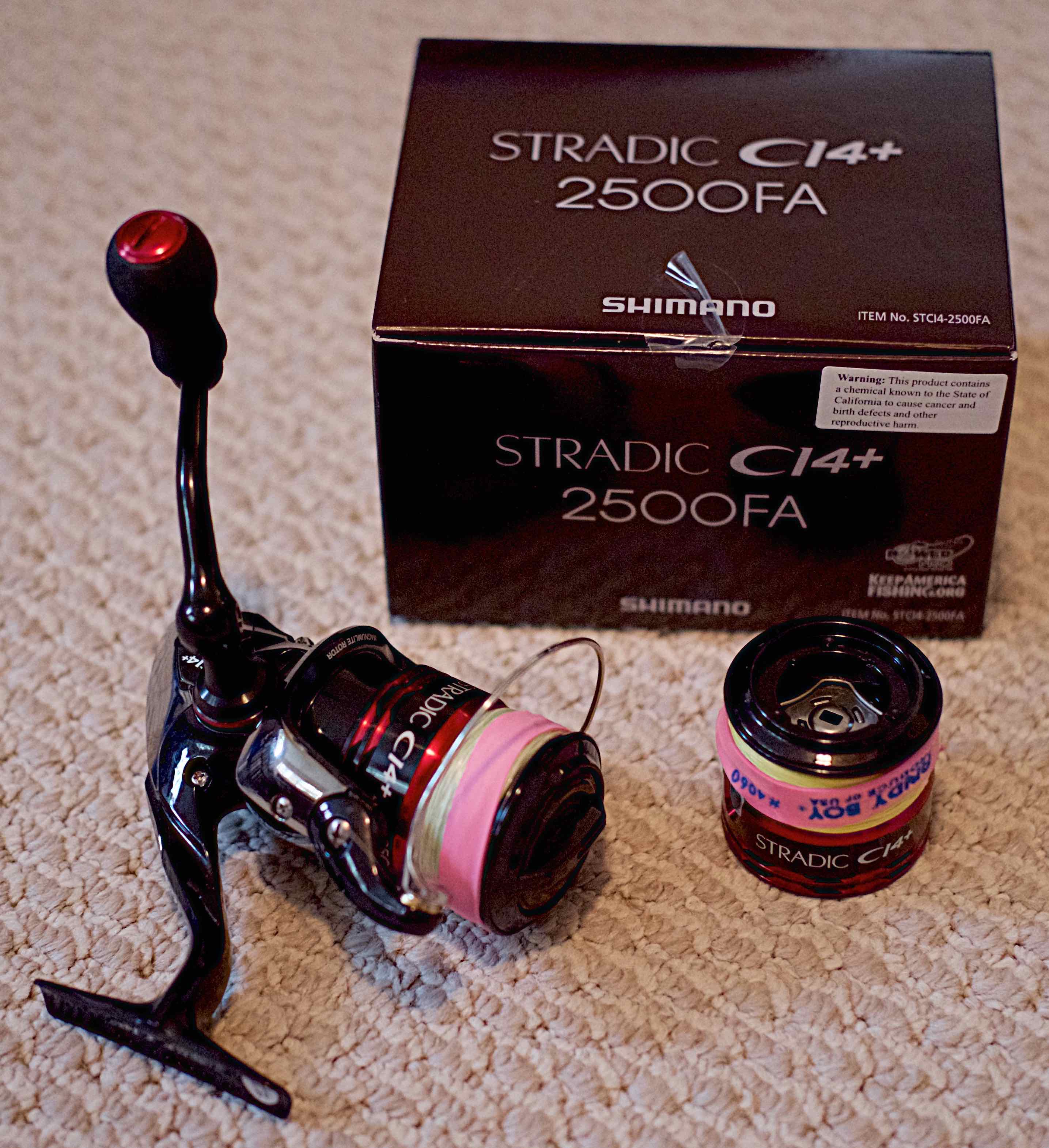 Shimano Stradic CI4+ 2500FA and Spare Spool CC – The First Cast