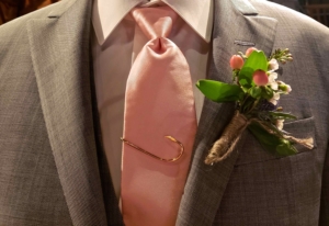 Fishing Hat / Tie Clip at a Wedding ...