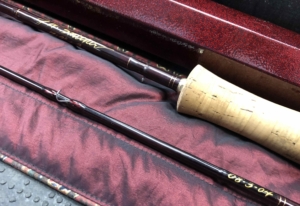 Tom Morgan - Custom Built 7' 9” - 3wt Med Action - 2pc Graphite Fly Rod c/w Tube, Cover & Silver Medallion - GREAT SHAPE! - $550