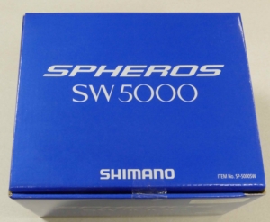 Shimano Spheros SP5000SW 5000 size spinning reel with 6000 size spare spool.  $170.00