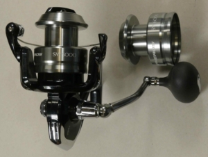 Shimano Spheros SP5000SW 5000 size spinning reel with 6000 size spare spool.  $170.00