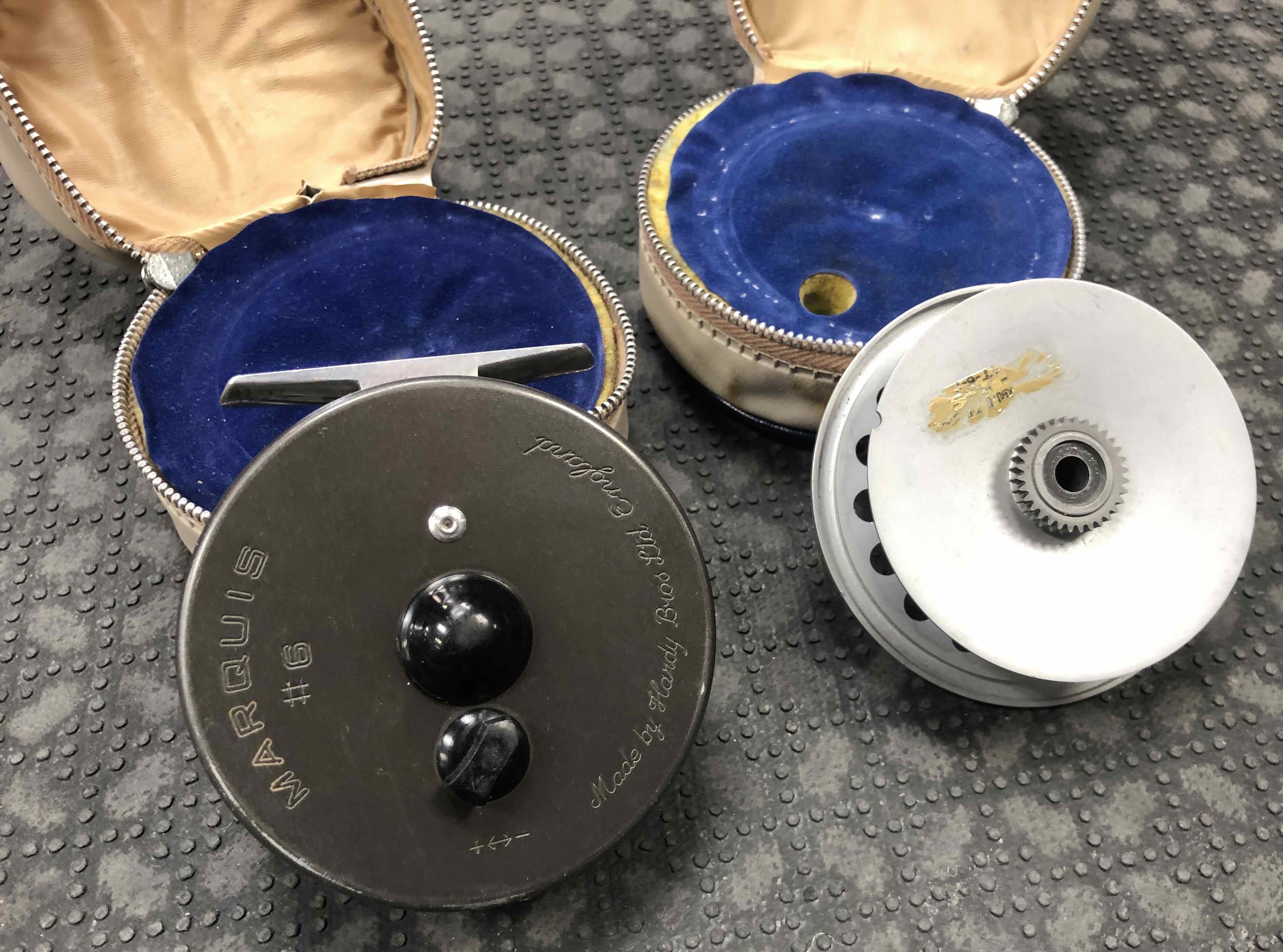 SOLD! – Hardy Marquis #6 – Made in England – Fly Reel – c/w Spare Spool &  Leather Cases – GREAT CONDITION! – $225 – The First Cast – Hook, Line and  Sinker's Fly Fishing Shop