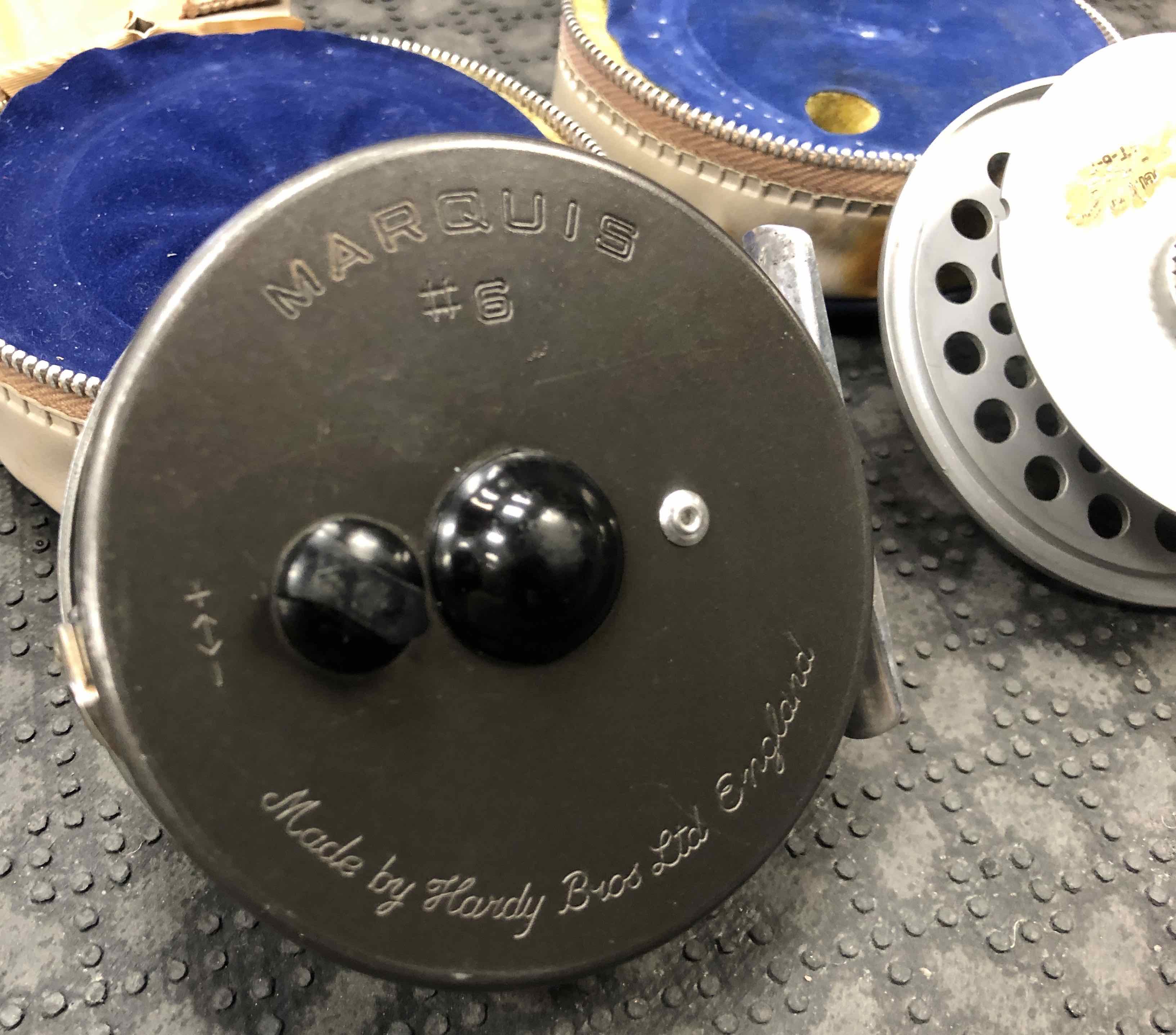 SOLD! – Hardy Marquis #6 – Made in England – Fly Reel – c/w Spare Spool &  Leather Cases – GREAT CONDITION! – $225 – The First Cast – Hook, Line and  Sinker's Fly Fishing Shop