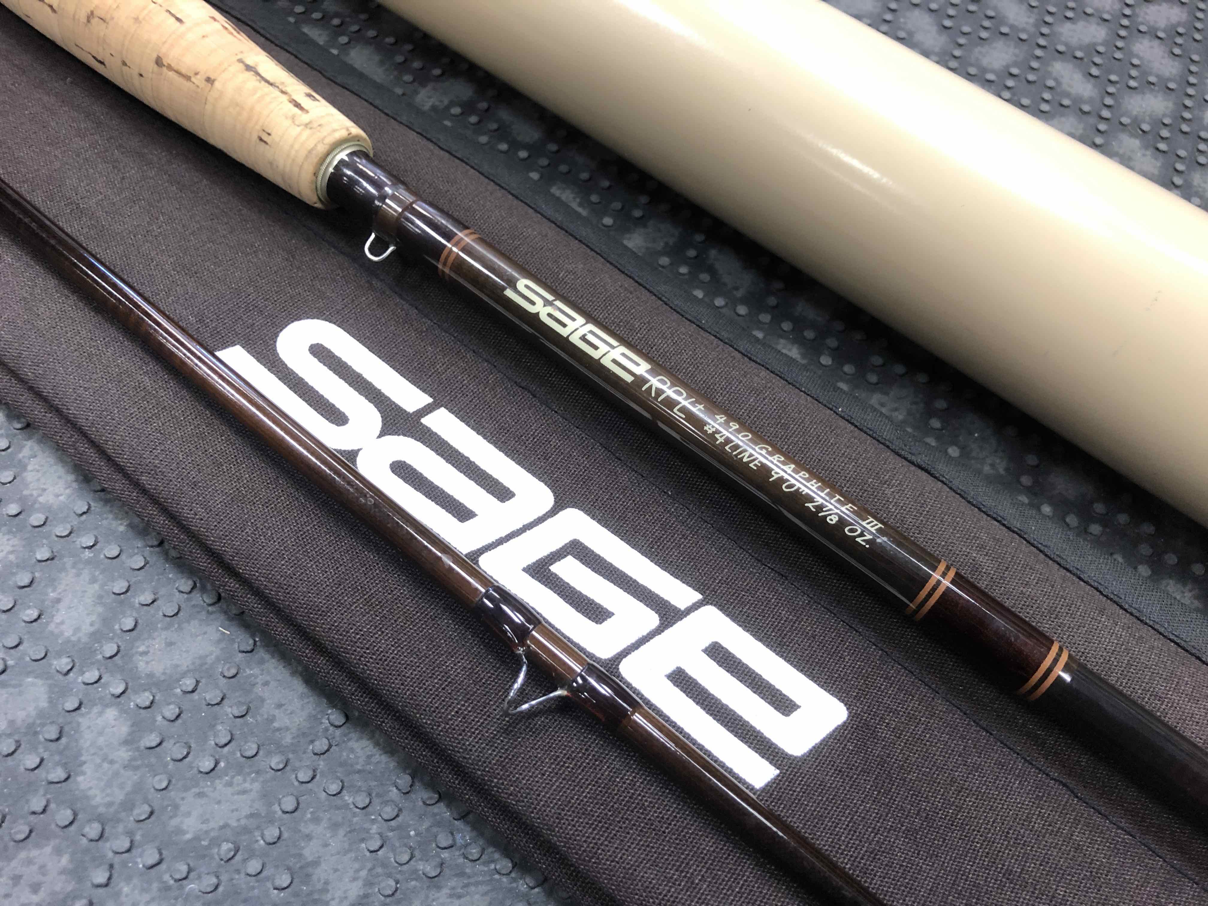 SOLD! – Sage RPL+ – 490 Graphite III – 4 Wt – 9' – 2Pc Fly Rod – GREAT SHAPE!  – $240 – The First Cast – Hook, Line and Sinker's Fly Fishing Shop