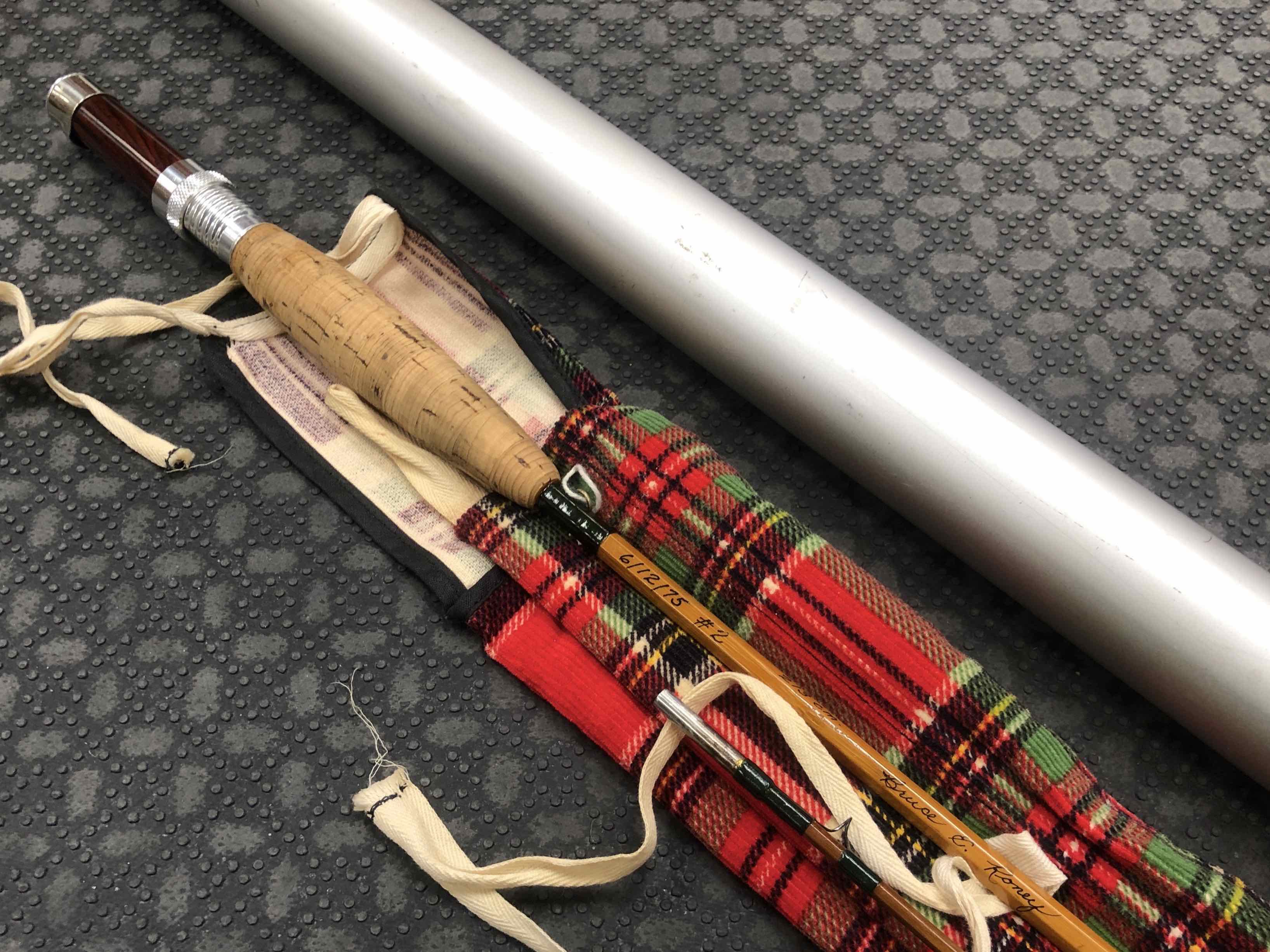 Bamboo Cane Rod Fly Rod - Built by Owner From Genuine Tonkin Cane in 1975 - 2Pc - 6 1/2’ - 4Wt - C/W Sock & Aluminum Tube - BEAUTIFUL CONDITION! - $300