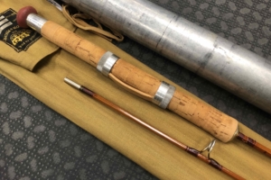 Collectors Edition - Pezon and Michel - 2Pc - 6’ - Bamboo Spinning Rod - From 1952 - Made in France - "Sporting Model BB2” - Removed from Sock twice - FANTASTIC CONDITION! - $475