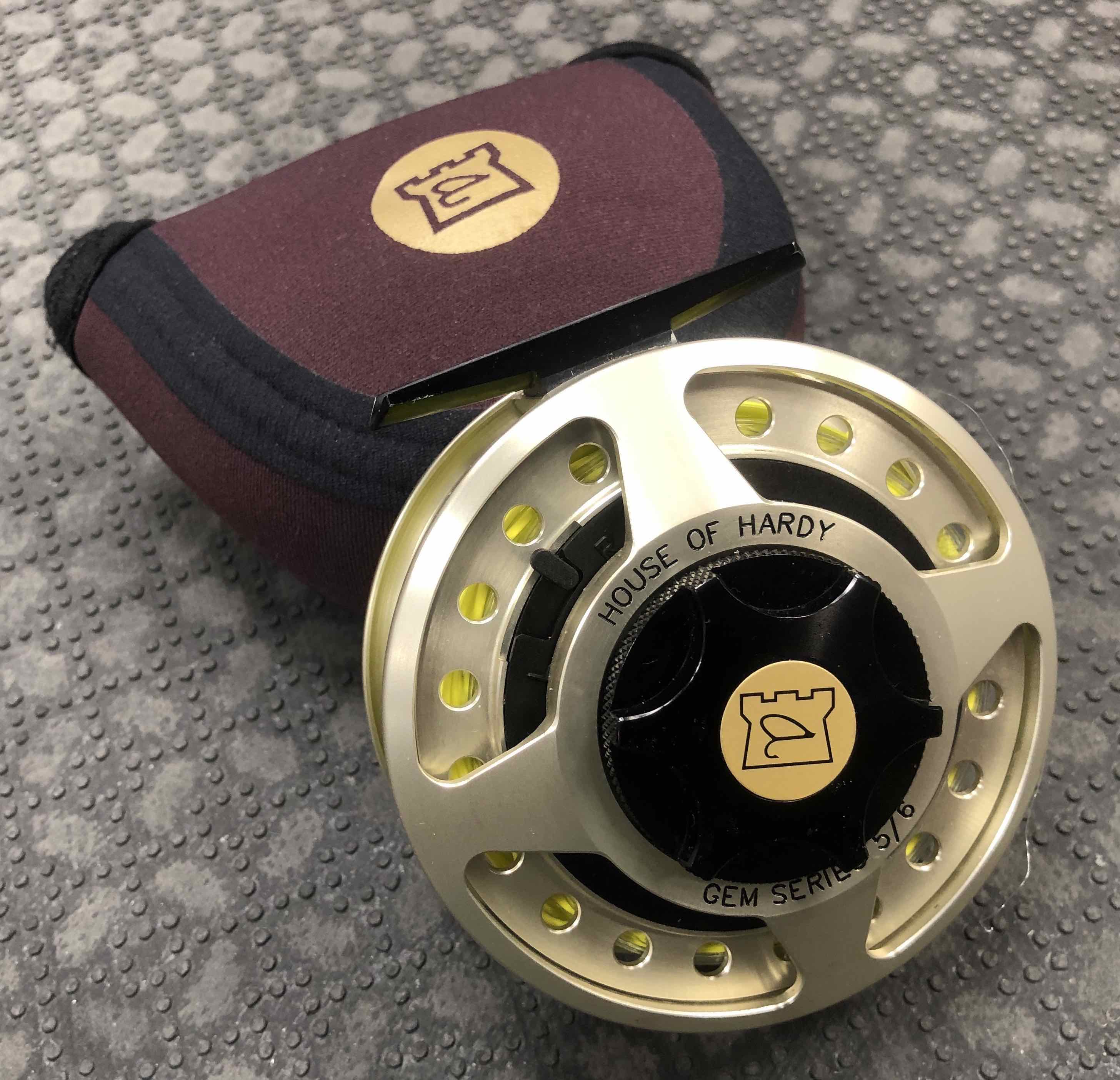 SOLD! – NEW PRICE! – House of Hardy – Gem Series Fly Reel – Size 5/6 – C/W  A Scientific Anglers WF5F Fly Line – GREAT SHAPE! – $100 – The First Cast –  Hook, Line and Sinker's Fly Fishing Shop