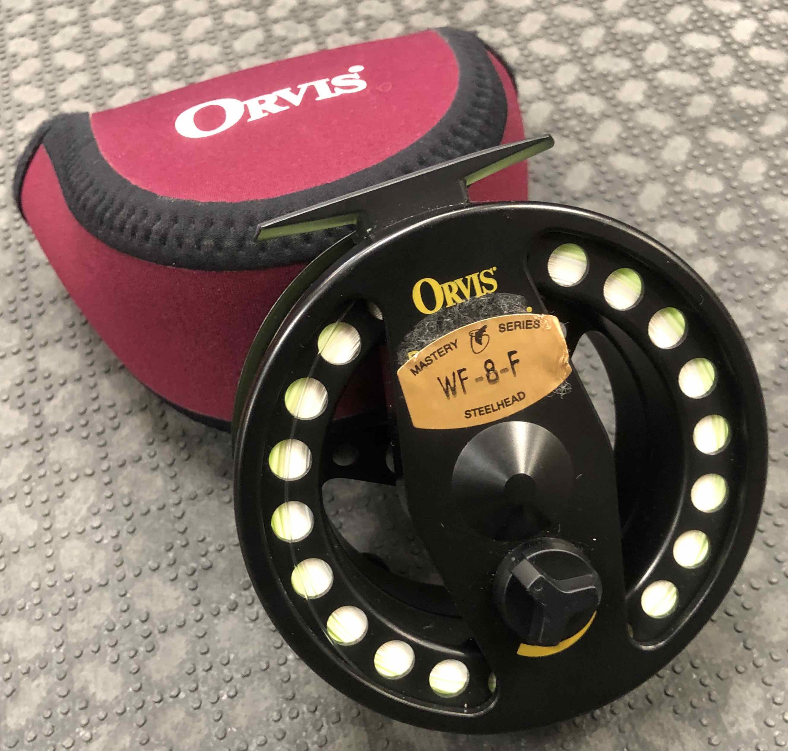 Orvis Battenkill - Made in England Fly Reel - Black - C/W A Scientific Anglers WF8F Fly Line - GREAT SHAPE! - $150