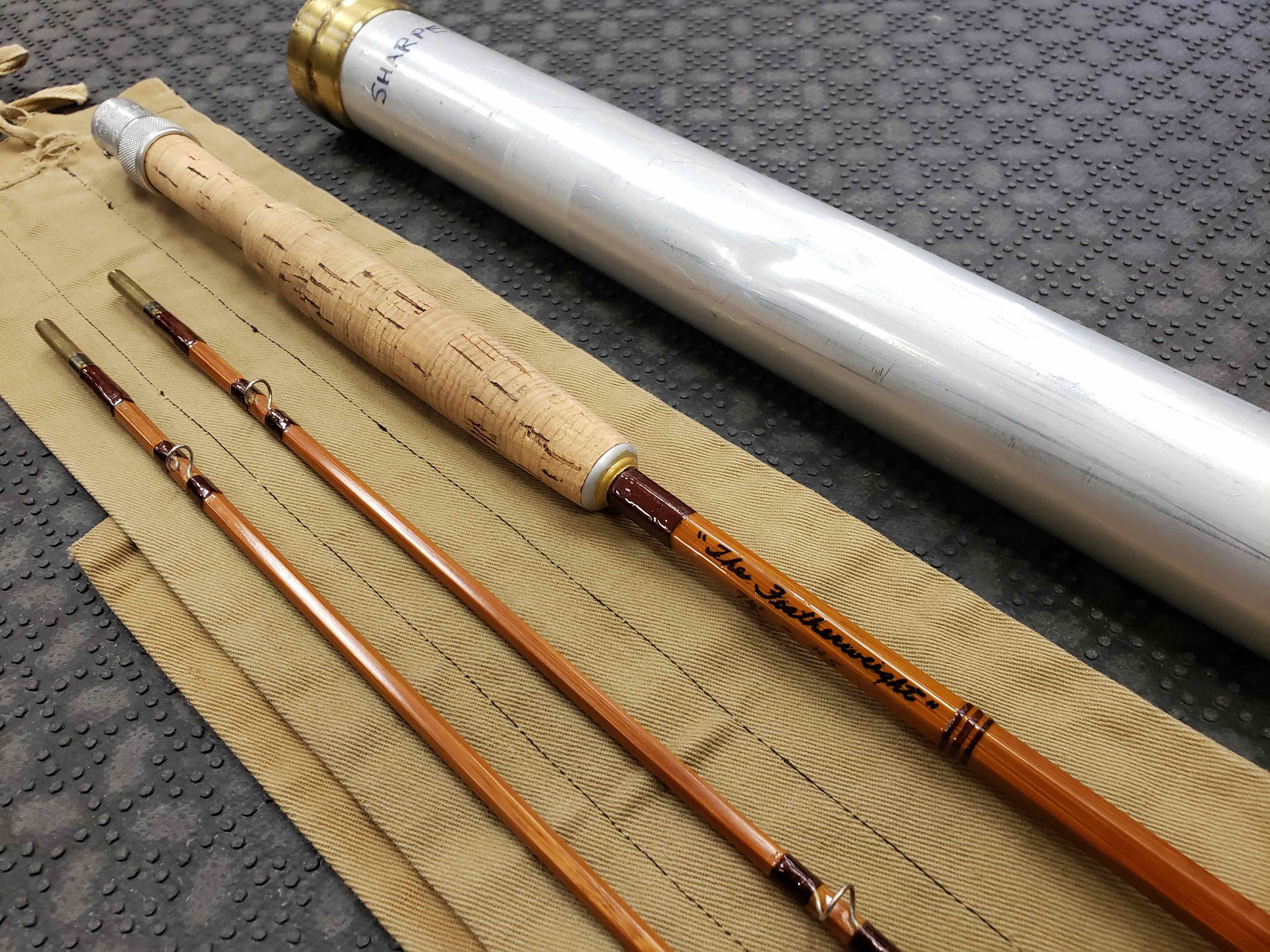 Sharpe Aberdeen Bamboo Fly Rod - "The Featherweight” - 2Pc - 7 1/2' - 5WT- GREAT SHAPE!