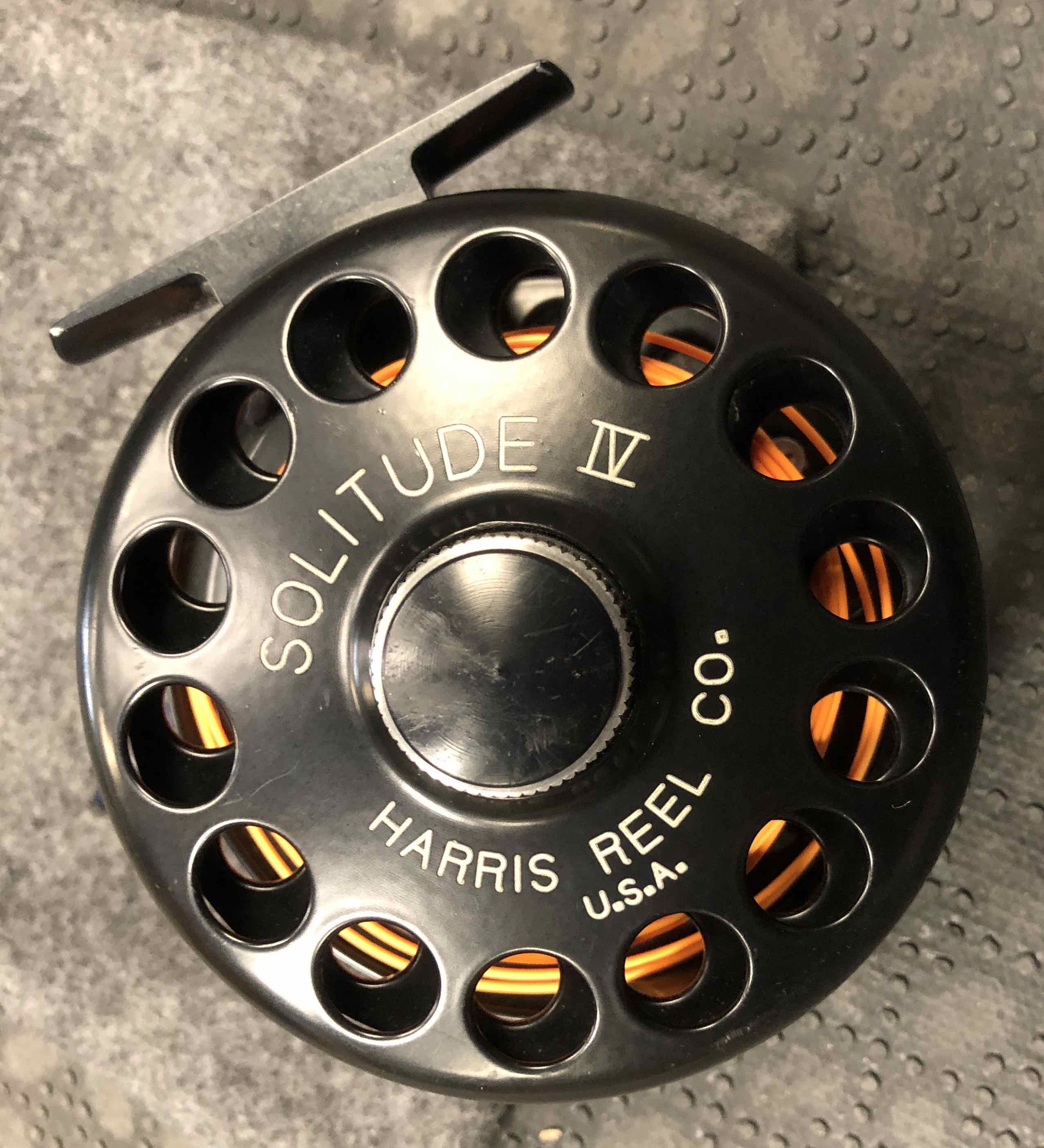 Solitude Harris Reel Company Fly Reel - Number 4 - Made in USA - C/W Fly Line ...