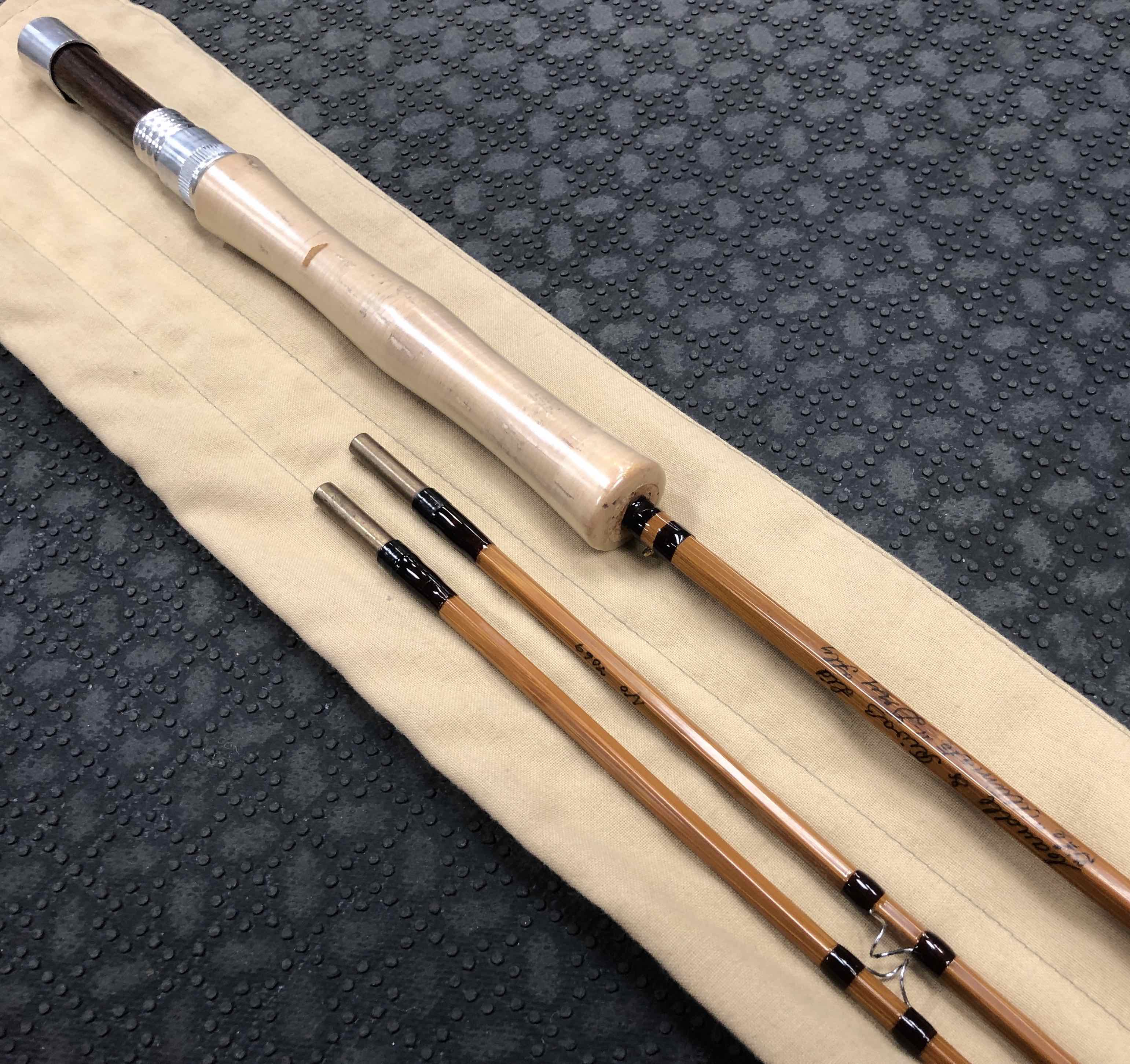SOLD! – Vintage Caudle & Rivaz Ltd. Bamboo Cane Fly Rod – 8' 6