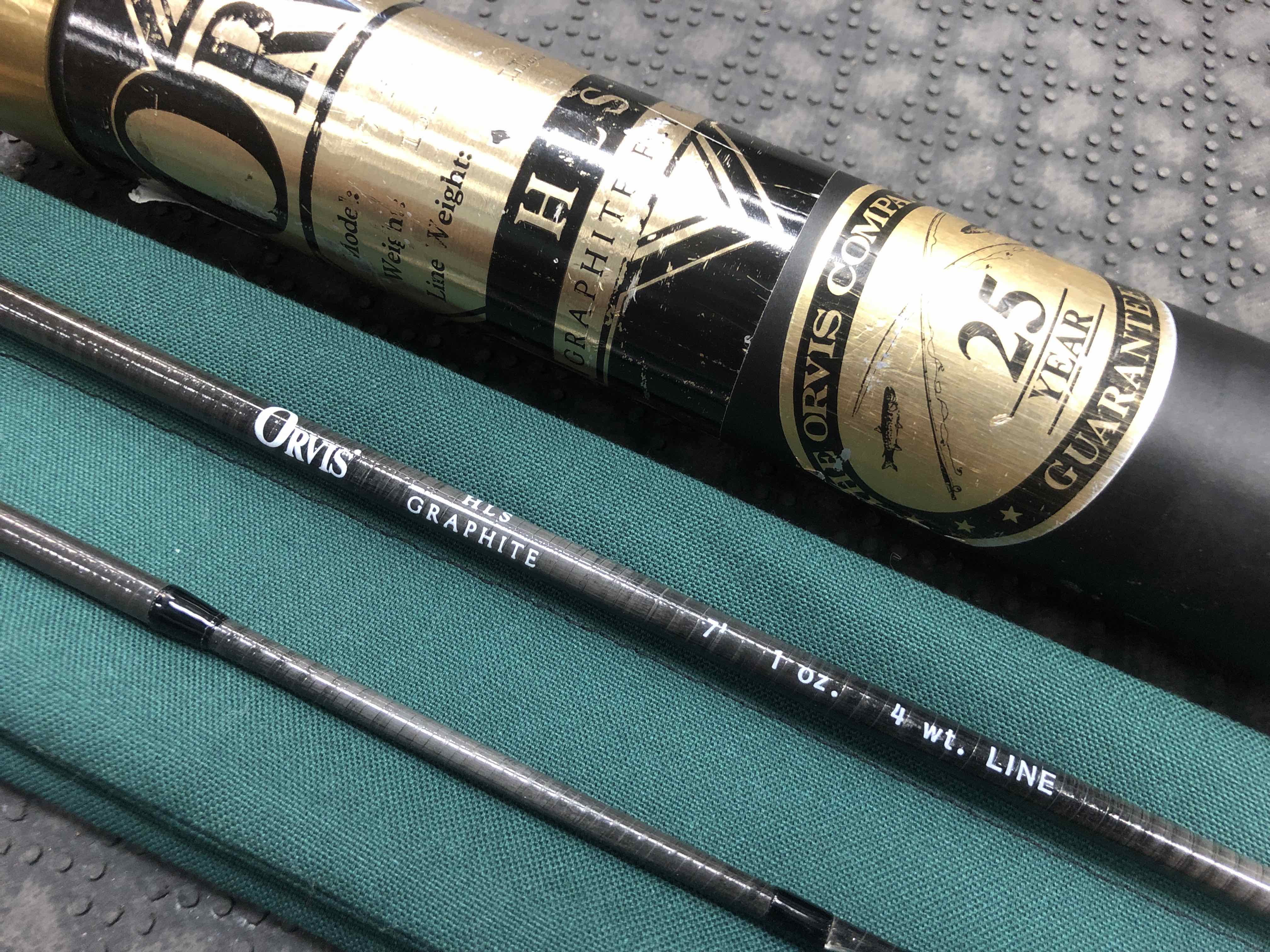 Orvis “Tippet” Graphite Fly Fishing Rod. 7' 6” 3wt. W/ Tube and Sock.