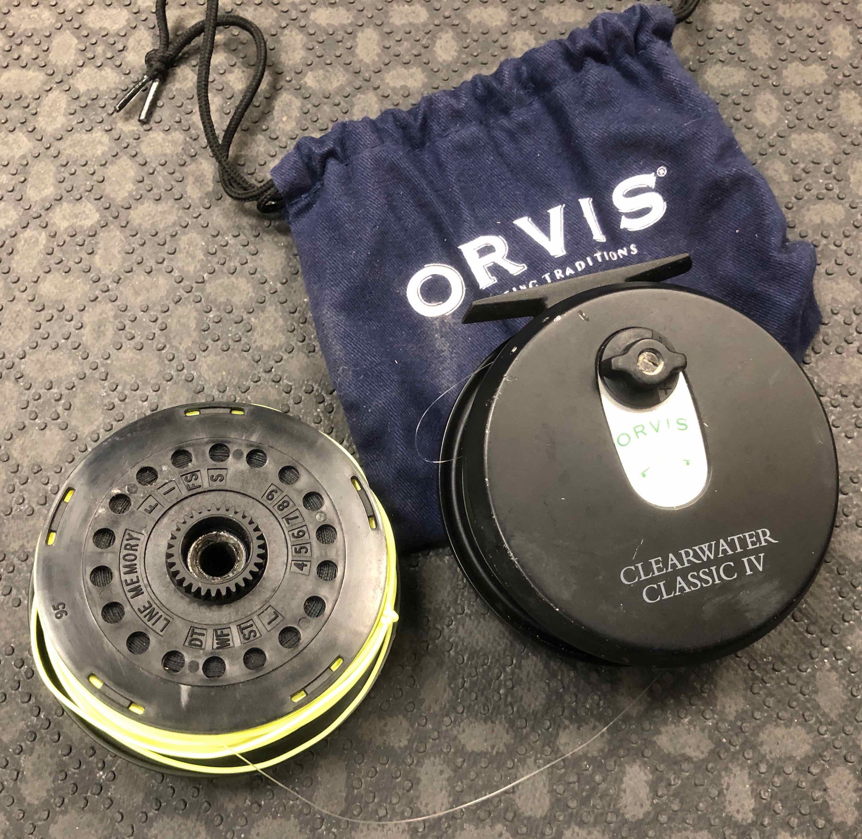 SOLD! – Orvis Clearwater Classic IV 7/8 Fly Reel c/w Spare Spool