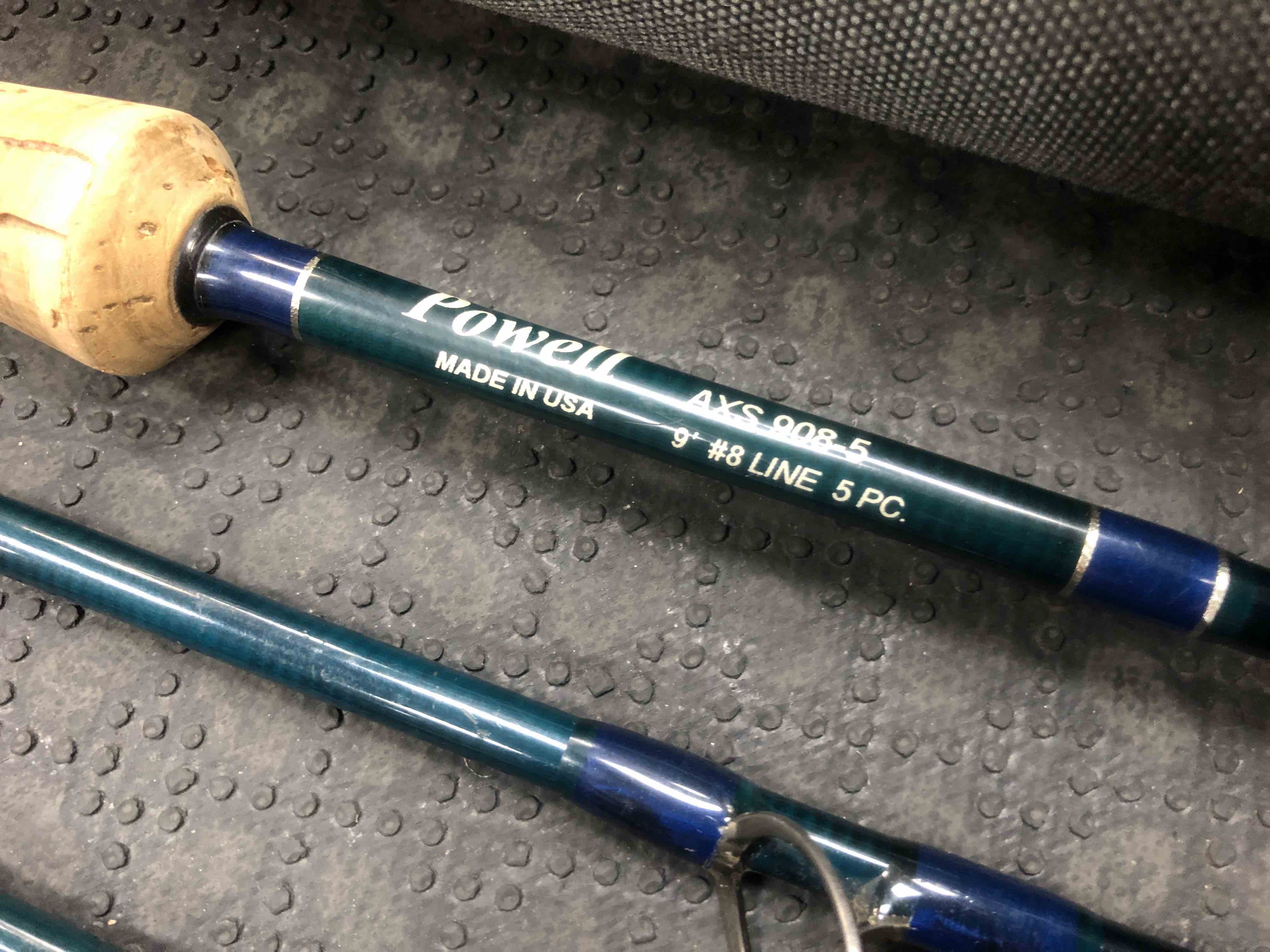 SOLD! – Powell – Made in The USA – AXS908-5 – 9' – 8WT – 5PC Fly Rod – GOOD  SHAPE! – $195 – The First Cast – Hook, Line and Sinker's Fly Fishing Shop