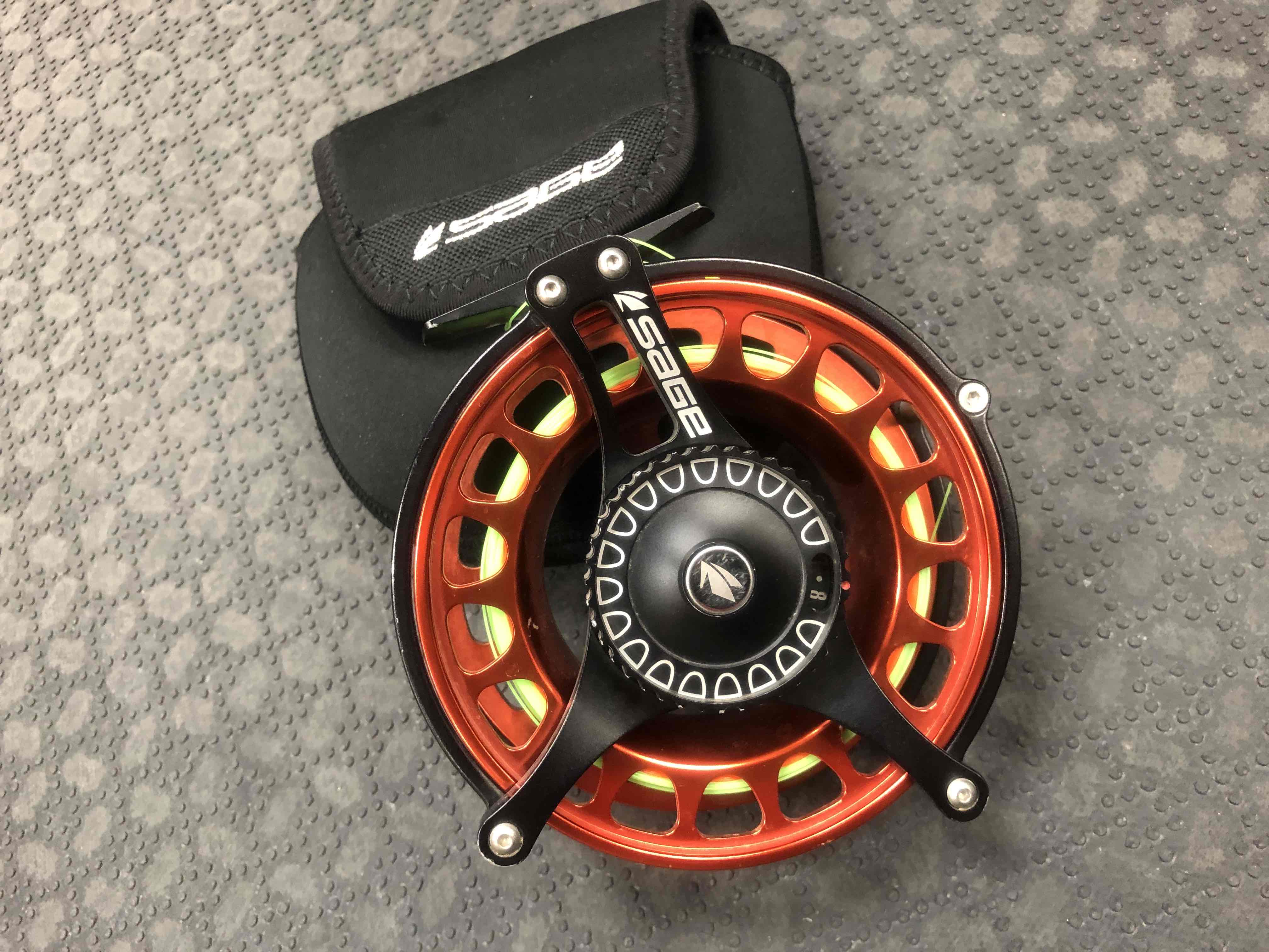 SOLD! – Sage Evoke #10 LHR Spey / Salt water Fly Reel – c/w Backing & OPST  Running Line – GREAT SHAPE! – $350 – The First Cast – Hook, Line and  Sinker's Fly Fishing Shop