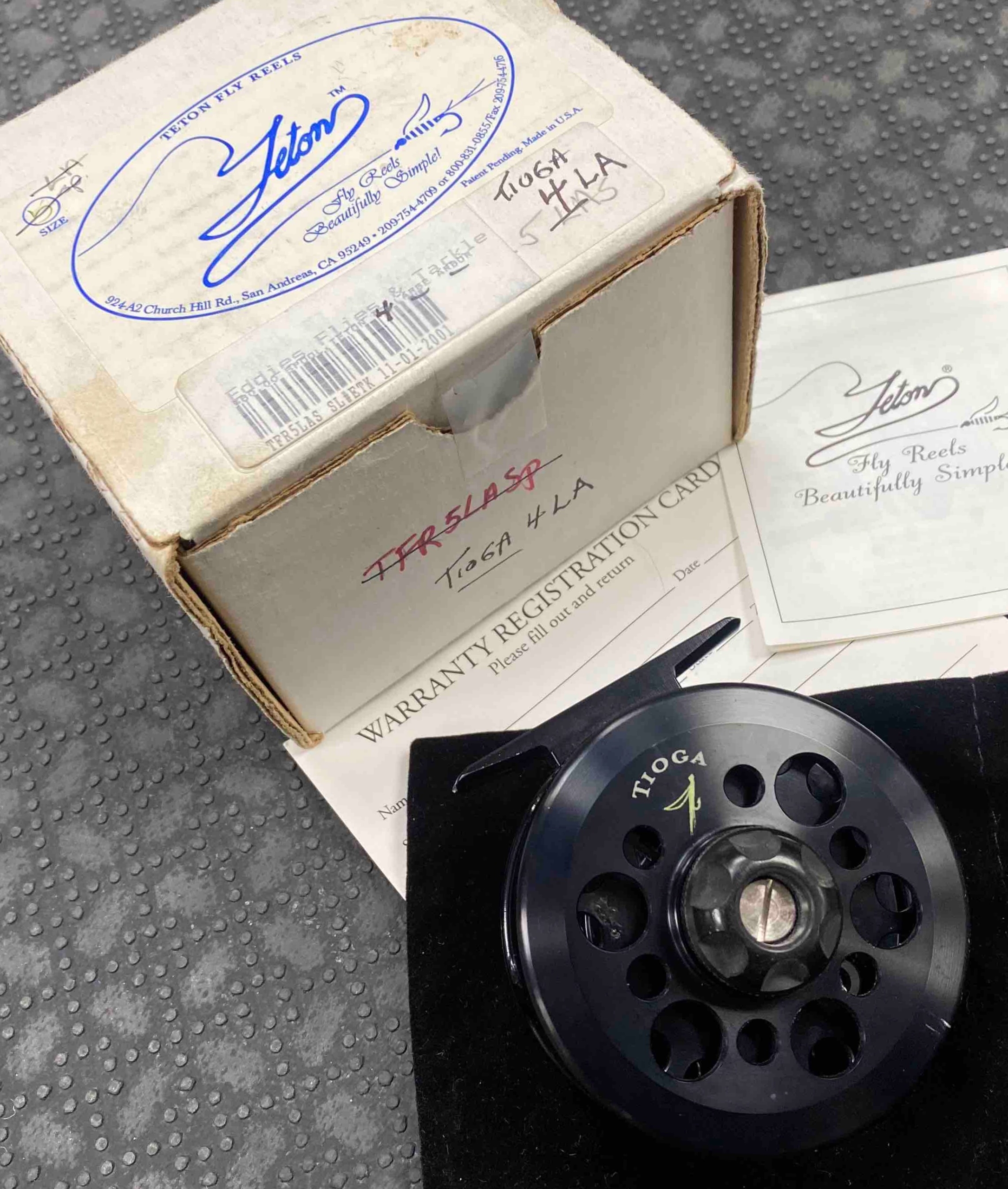 SOLD! – NEW PRICE! – Teton Fly Reel Tioga – TFR4LA – GREAT SHAPE! – $50 –  The First Cast – Hook, Line and Sinker's Fly Fishing Shop
