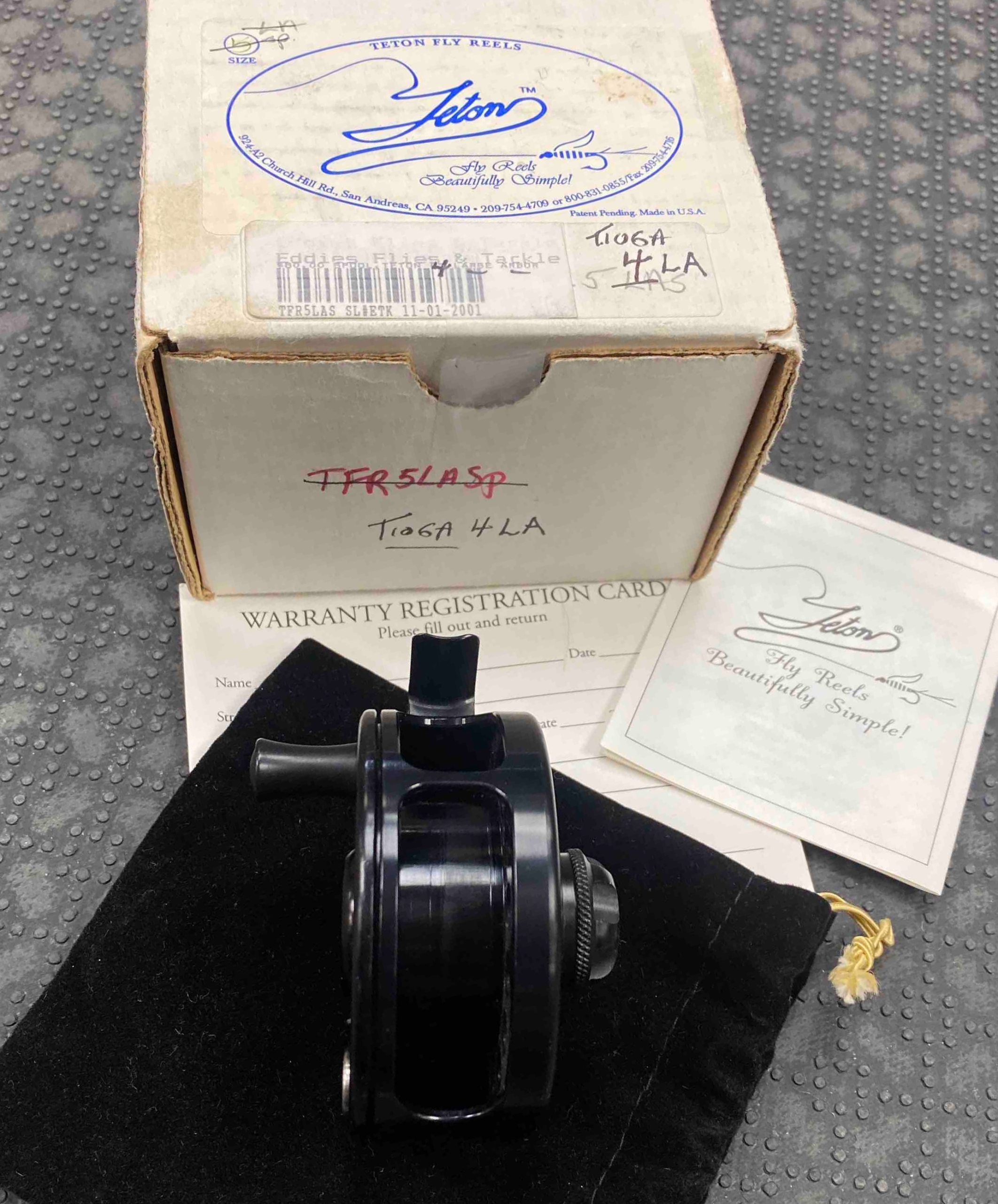 SOLD! – NEW PRICE! – Teton Fly Reel Tioga – TFR4LA – GREAT SHAPE! – $50 –  The First Cast – Hook, Line and Sinker's Fly Fishing Shop