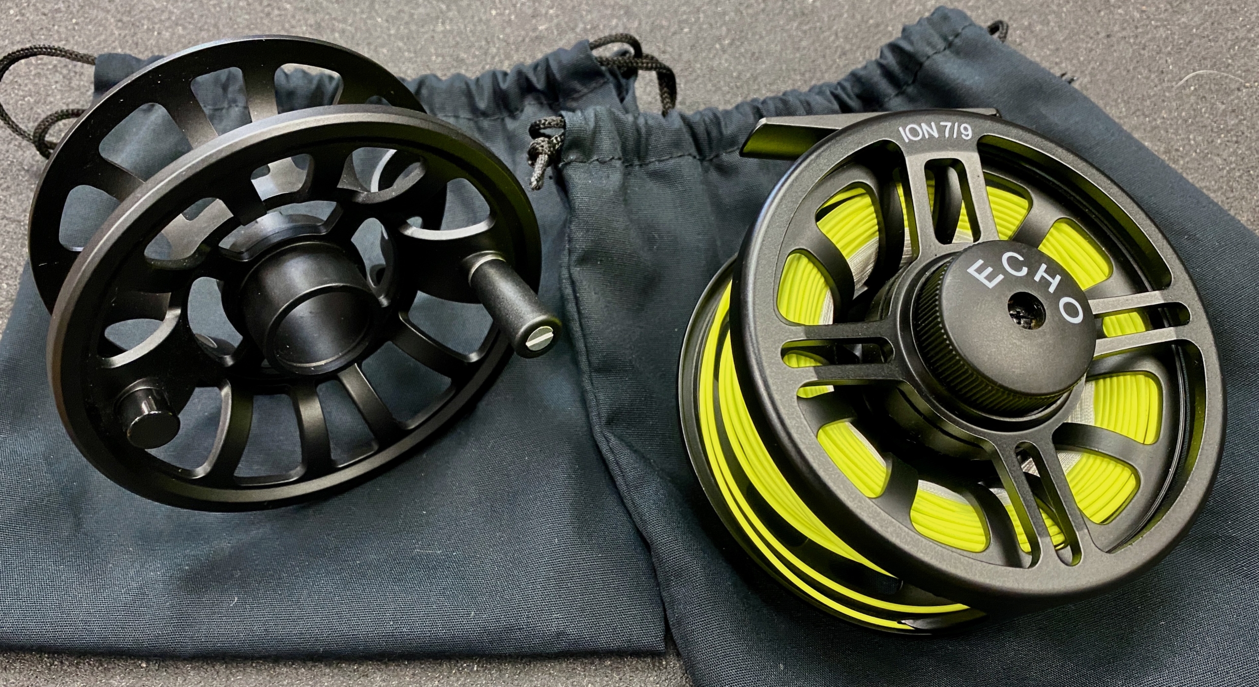 SOLD! – Echo Ion 7/9 Fly Reel & Spare Spool – NEVER USED! – $100