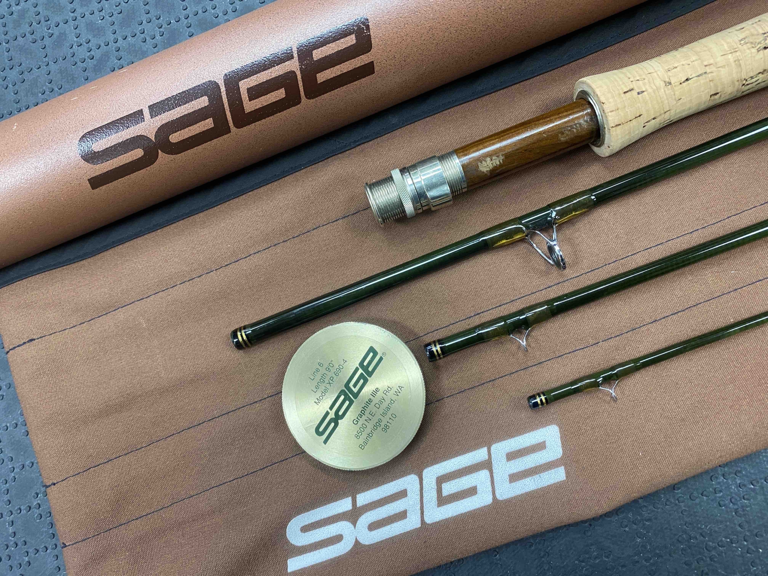 Sage XP 6904 Fly Rod 9foot 6wt cw sock and Aluminum Tube ACC – The First  Cast – Hook, Line and Sinker's Fly Fishing Shop