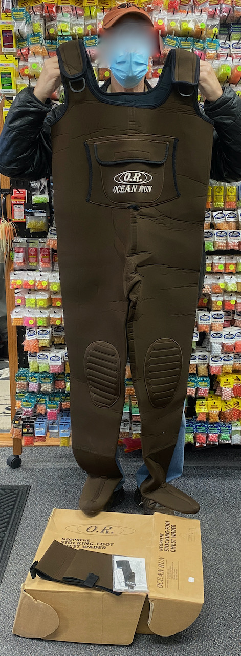 SOLD! – NEW PRICE! – OR – Ocean Run – Neoprene Waders – Size Large – NEVER  USED! – $75 – The First Cast – Hook, Line and Sinker's Fly Fishing Shop
