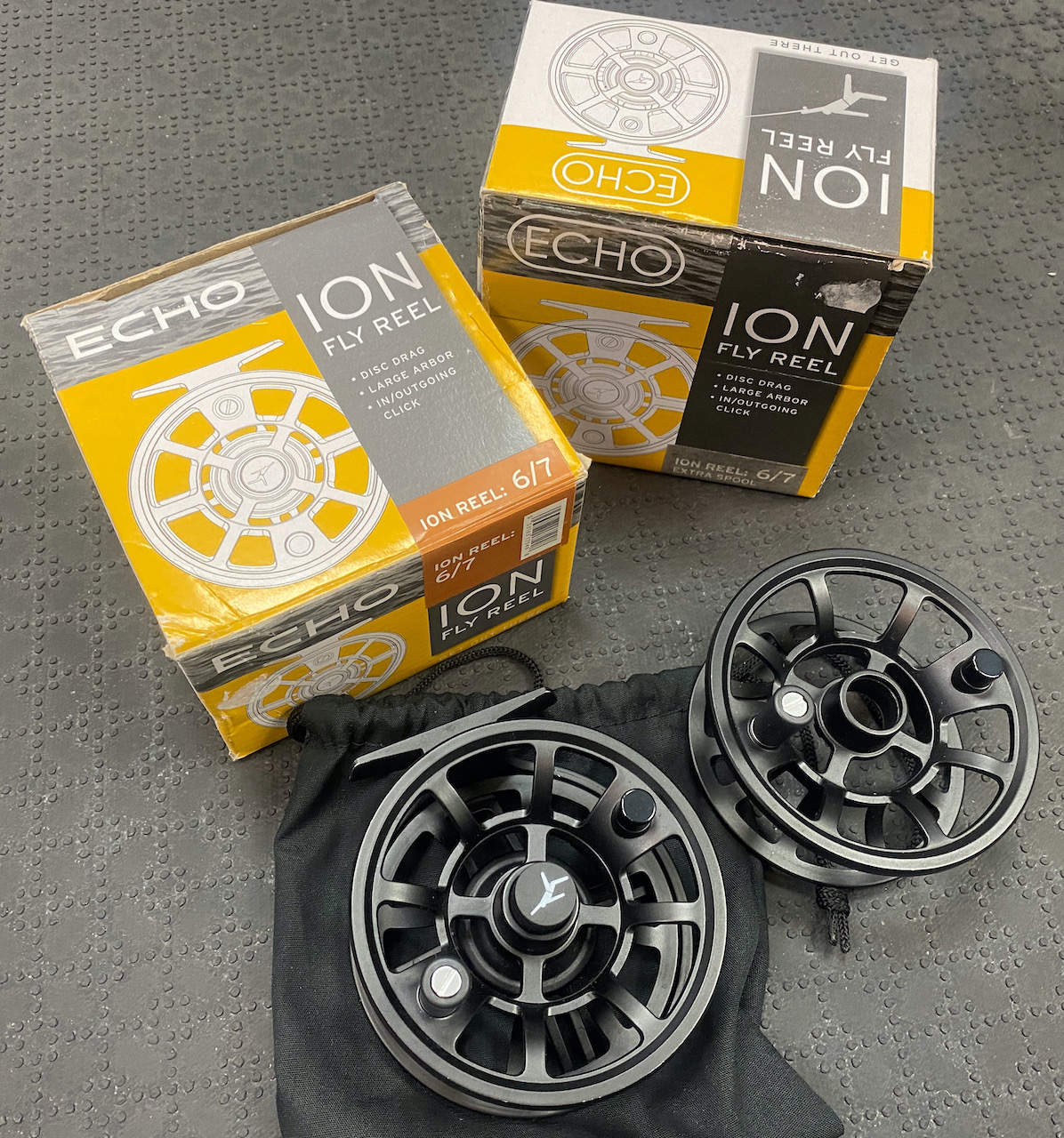 SOLD! – Echo Ion 6/7 Fly Reel & Spare Spool – LIKE NEW! – $30