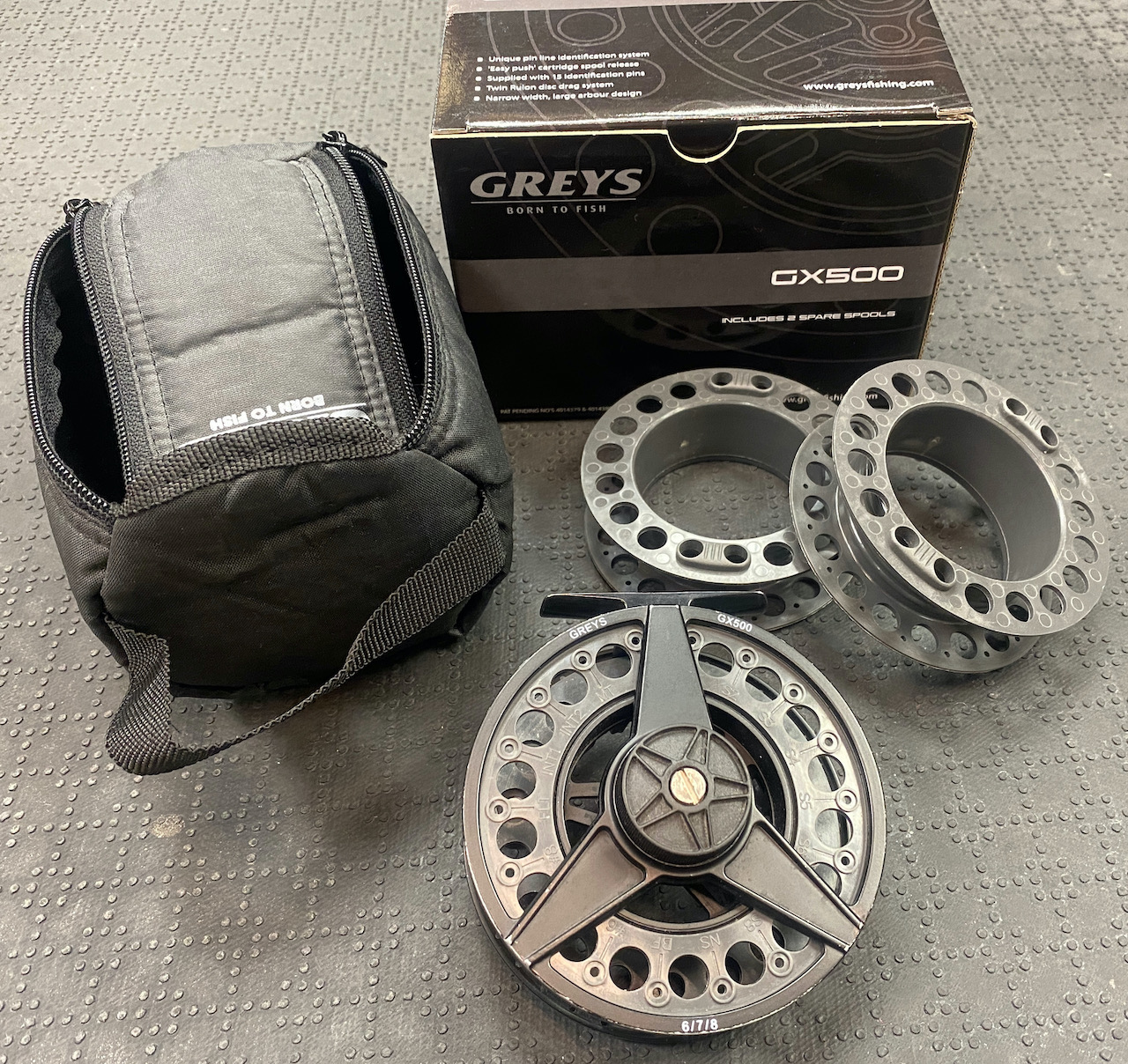 Greys GX500 678 Fly Reel and 2 Spare Spools BB – The First Cast