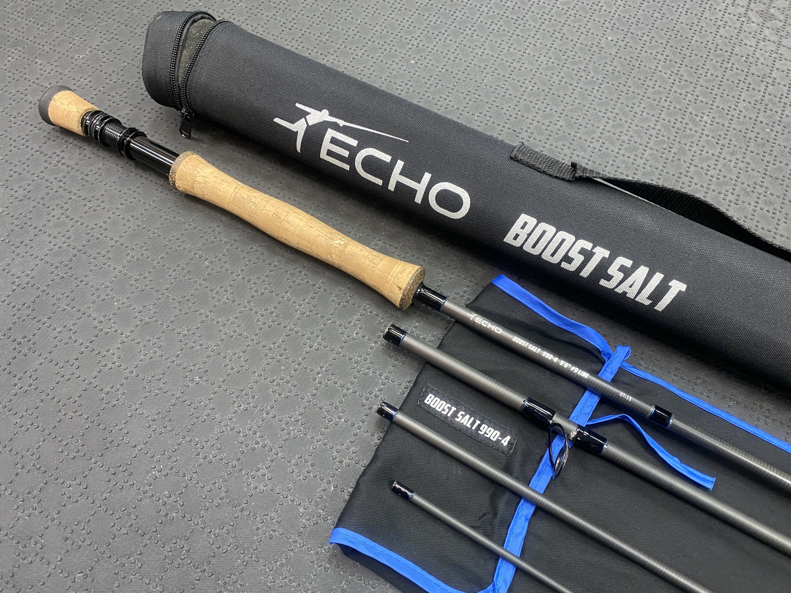 SOLD! – Echo – Boost Salt – 990-4 – 9′ – 9Wt – 4Pc Fly Rod – LIKE NEW! –  $200 – The First Cast – Hook, Line and Sinker's Fly Fishing Shop