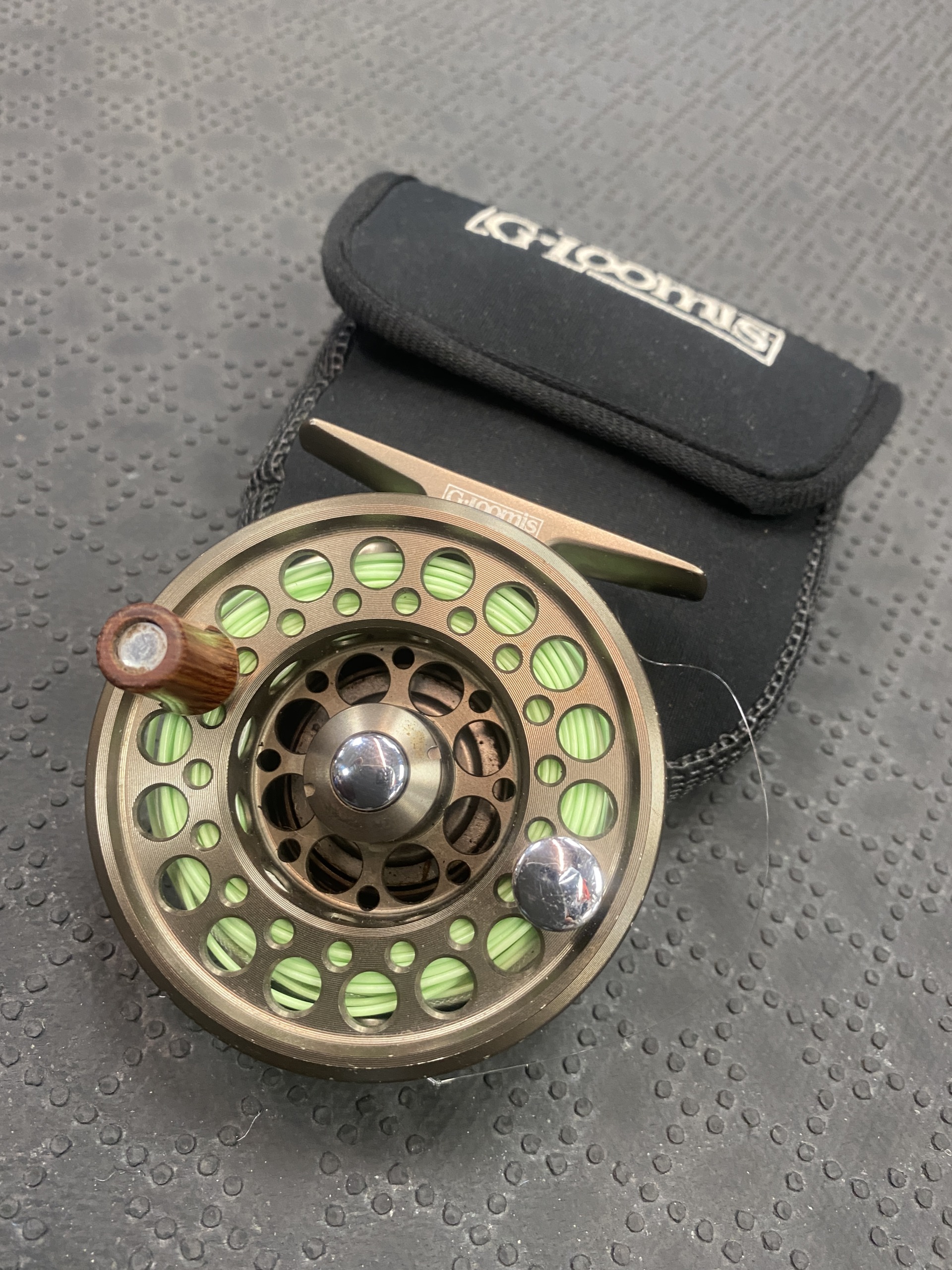 SOLD! – G. Loomis Eastfork Fly Reel c/w Pouch and 4wt Fly Line – GREAT  SHAPE! – $100 – The First Cast – Hook, Line and Sinker's Fly Fishing Shop