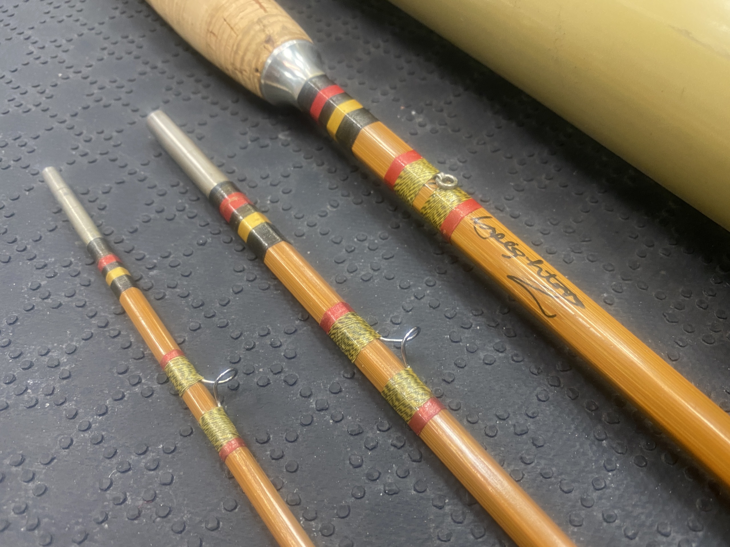 SOLD! – Vintage – 3pc – 9′ – Custom Built Bamboo Fly Rod C/W