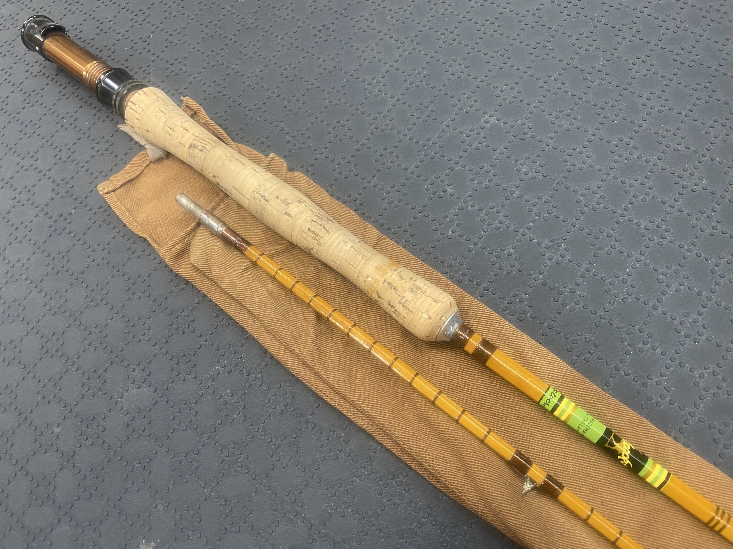 SOLD! – Vintage Alcocks Aristocrat – 9 1/2′ – 2pc – Bamboo Fly Rod – C/W  Agate Stripper Guide & Tip – GOOD SHAPE! – $100 – The First Cast – Hook,  Line and Sinker's Fly Fishing Shop