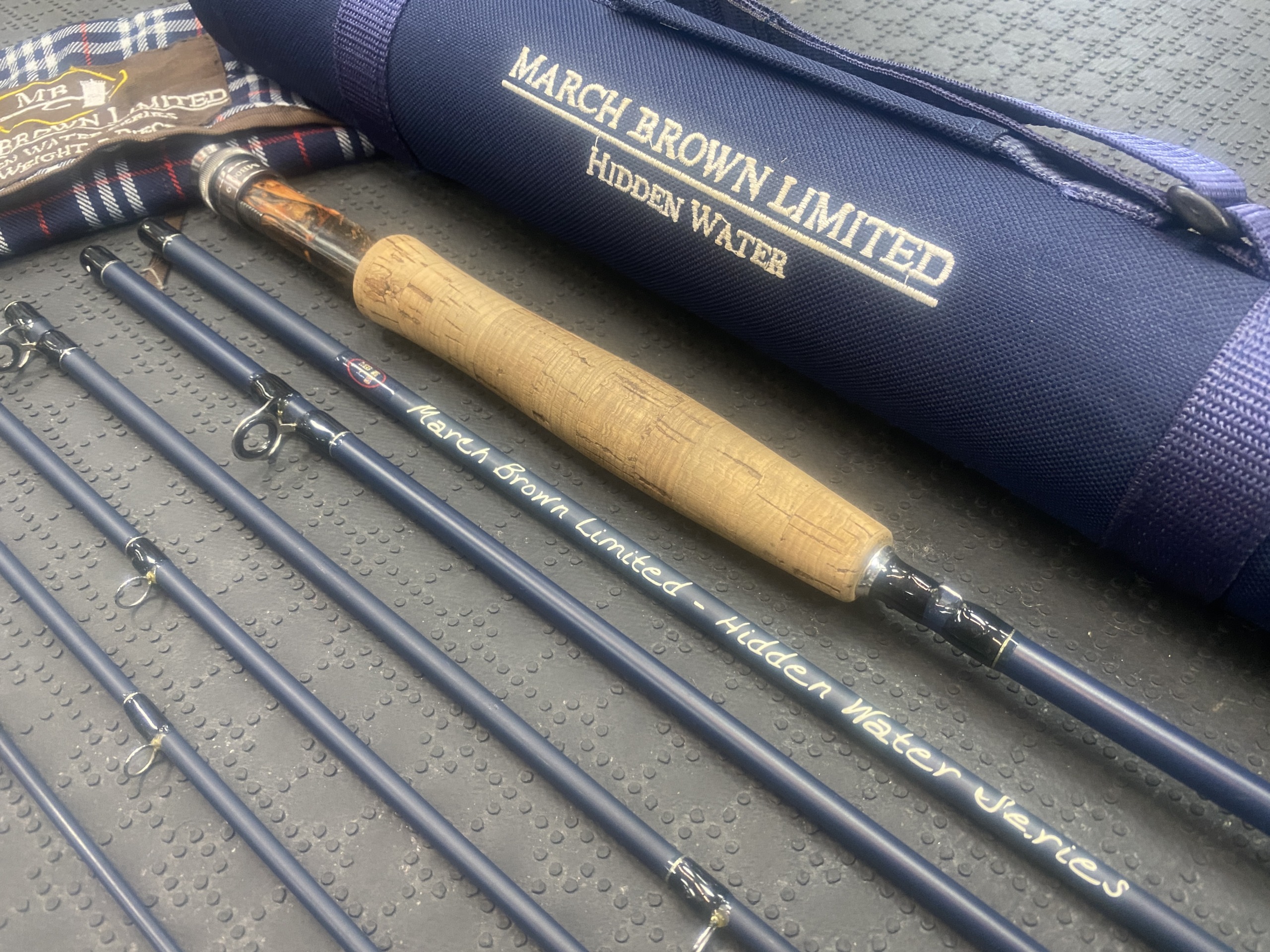 SOLD! – March Brown – Limited Hidden Water Series Travel Rod – 9′ – 6 Wt –  7 Pc Fly Rod – LIKE NEW! – $150 – The First Cast – Hook, Line and Sinker's  Fly Fishing Shop