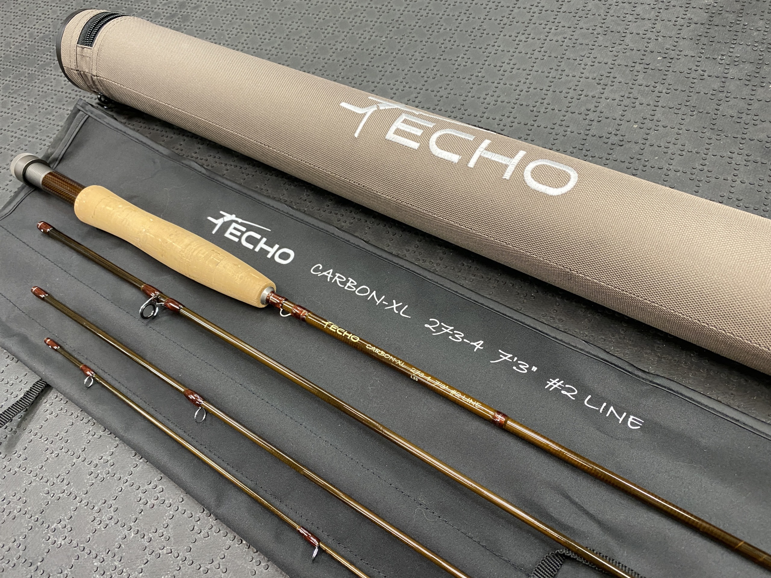 SOLD! – Echo Carbon – XL – 273-4 – 7′ 3″ – 2Wt – Fly Rod – NEW! – $125 –  The First Cast – Hook, Line and Sinker's Fly Fishing Shop