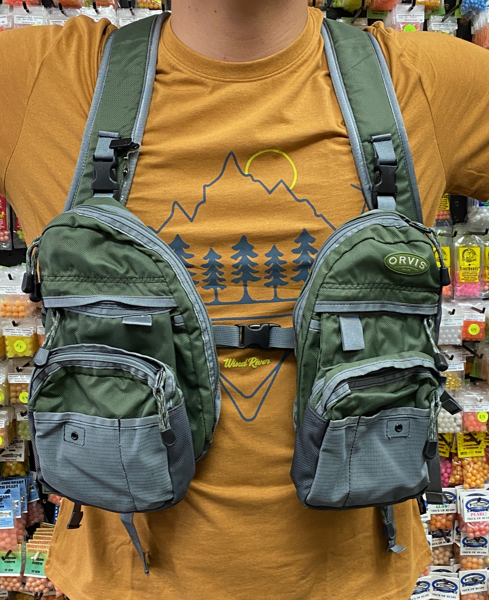 SOLD! – NEW PRICE! – Orvis Chest & Backpack Combo – LIKE NEW